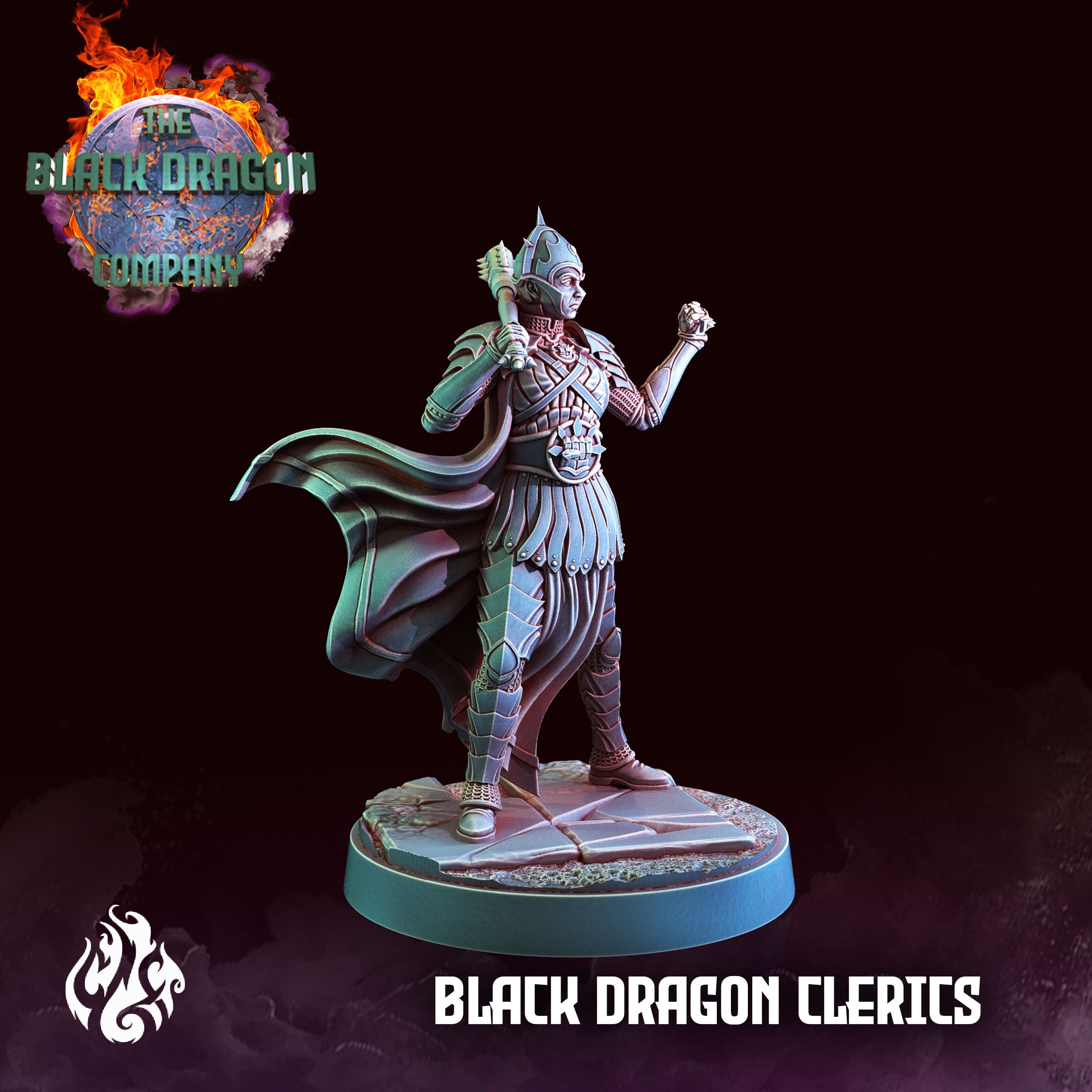 Black Dragon Clerics - aus der Reihe The Black Dragon Company von Crippled God Foundry