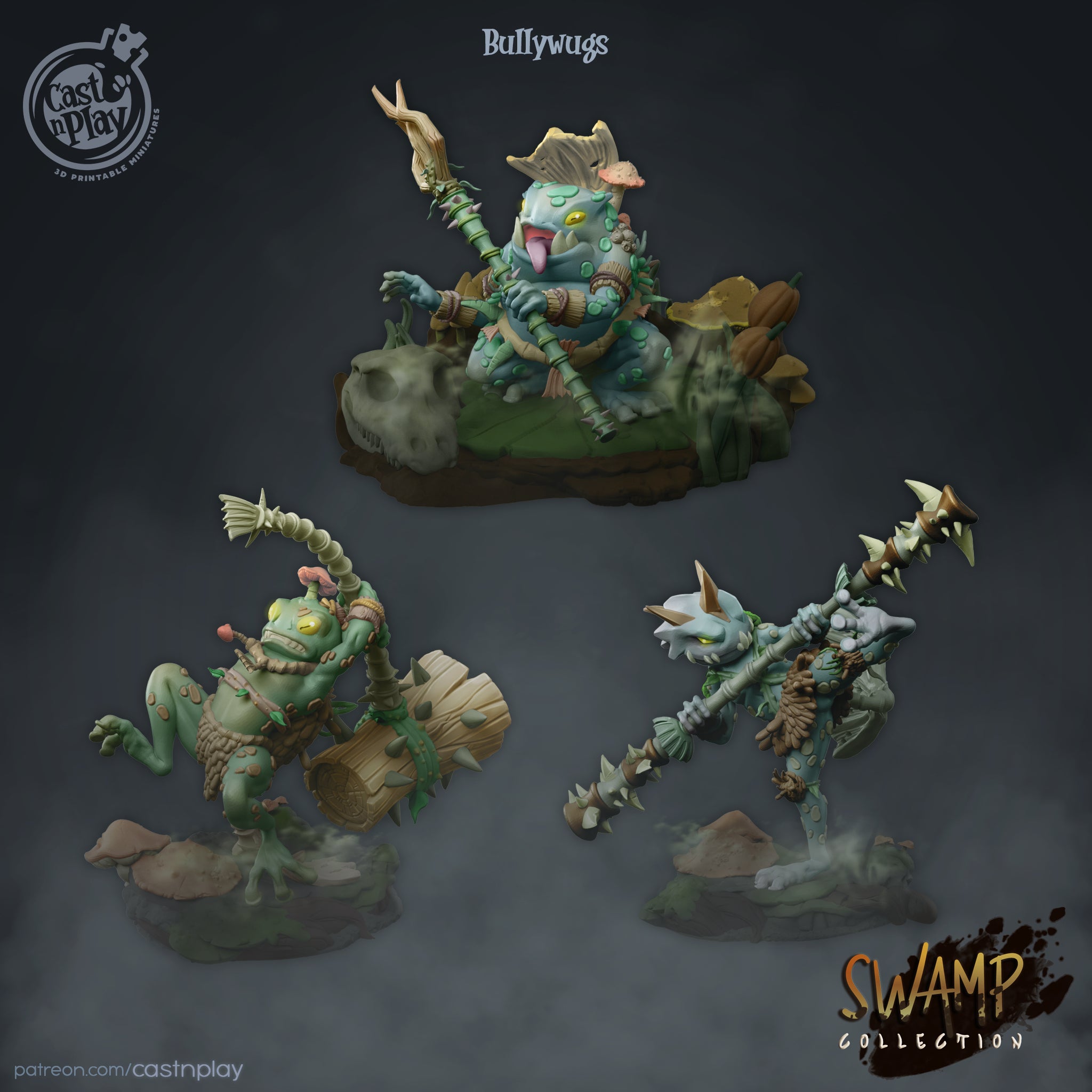 Bullywugs - de la série Swamp Collection de Cast n Play