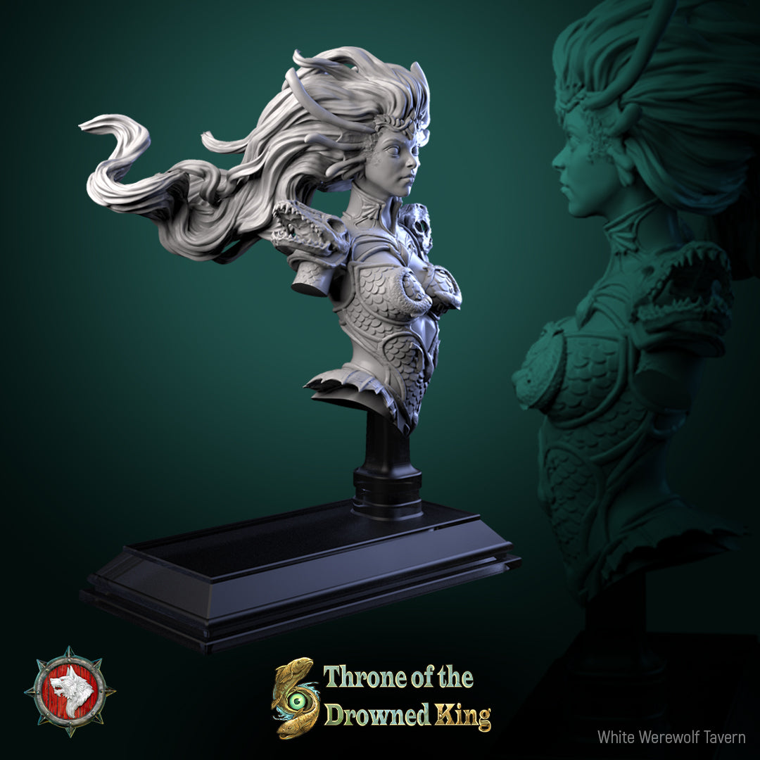 Glimmer Guardian - Bust from the Thorns and Whispers series by White Werewolf Tavern
