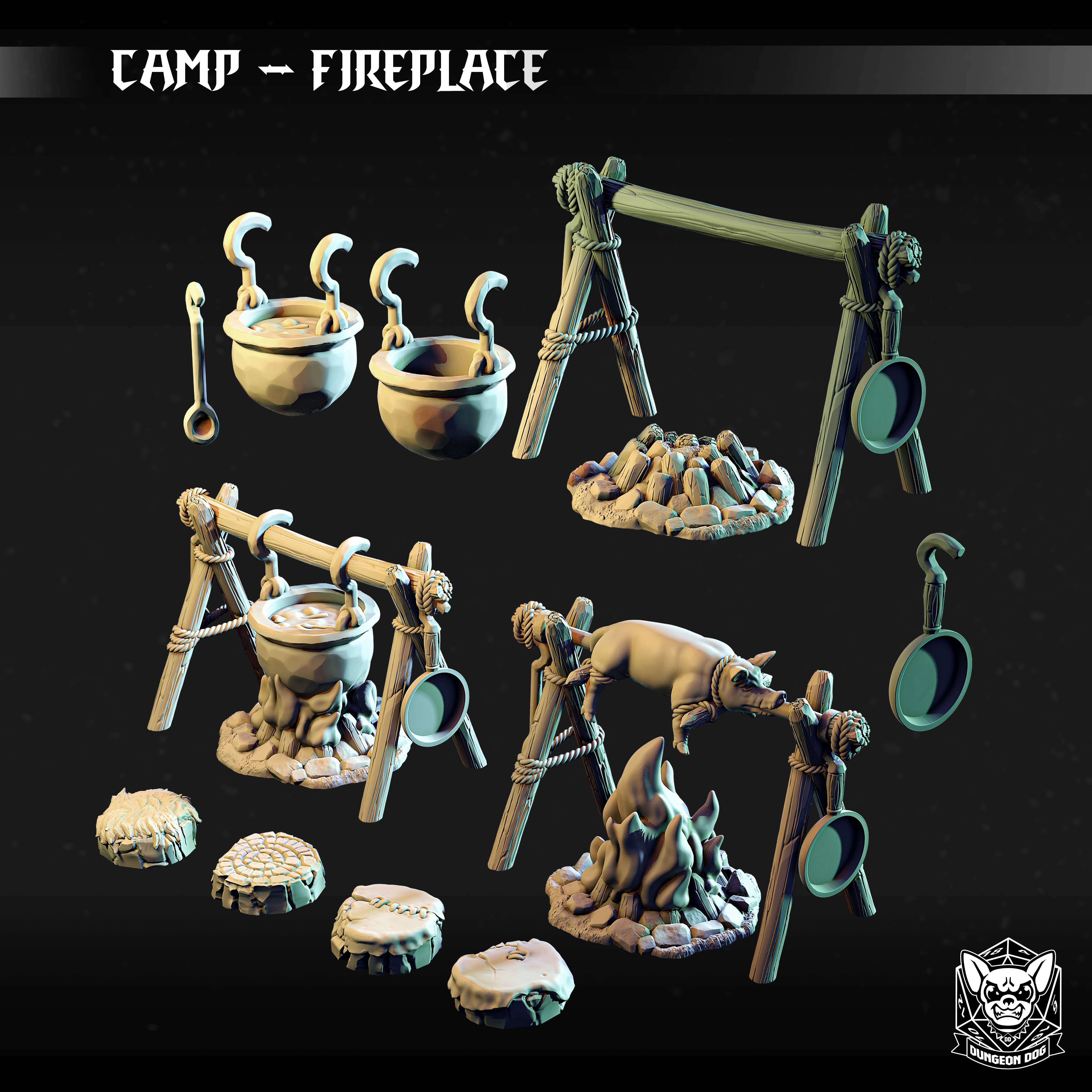Camp Fireplace Set von Dungeon Dog
