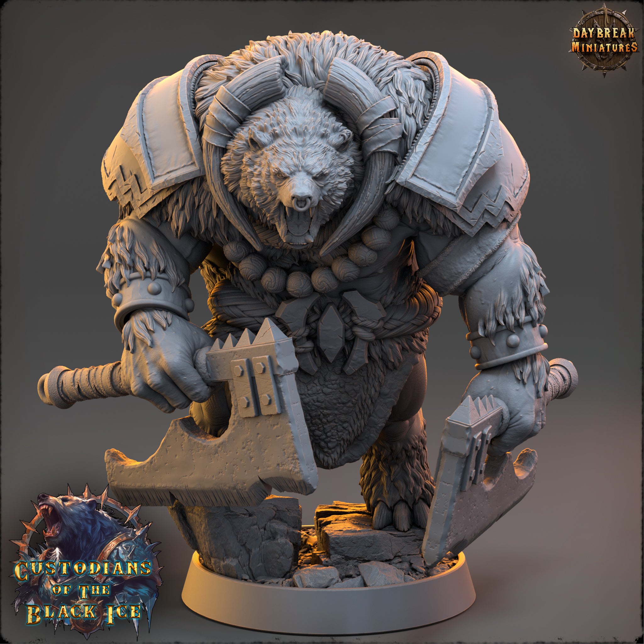 Bear People - aus der Reihe Custodians of The Black Ice von Daybreak Miniatures