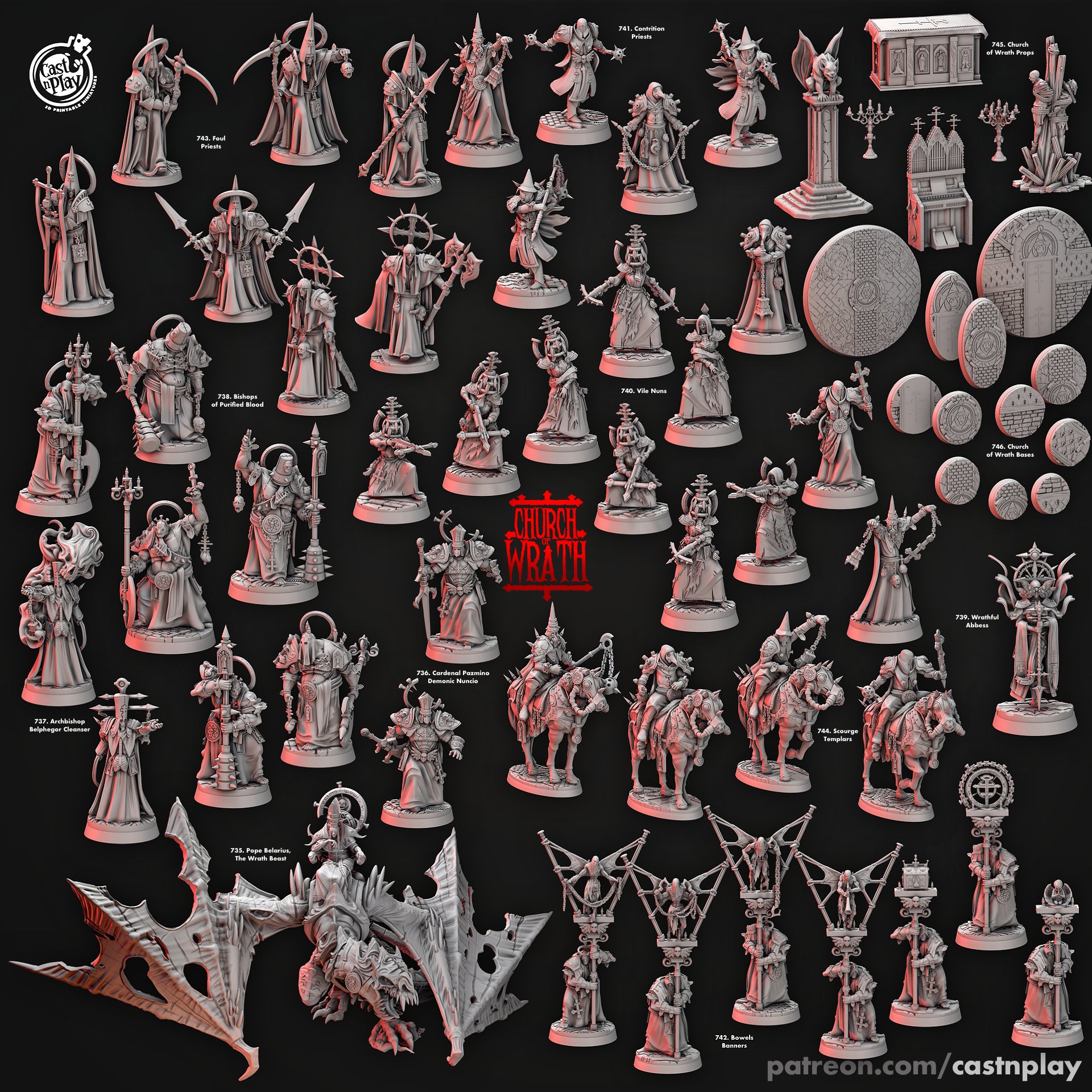 Wrathful Abbess - Church Wrath - Cast n Play