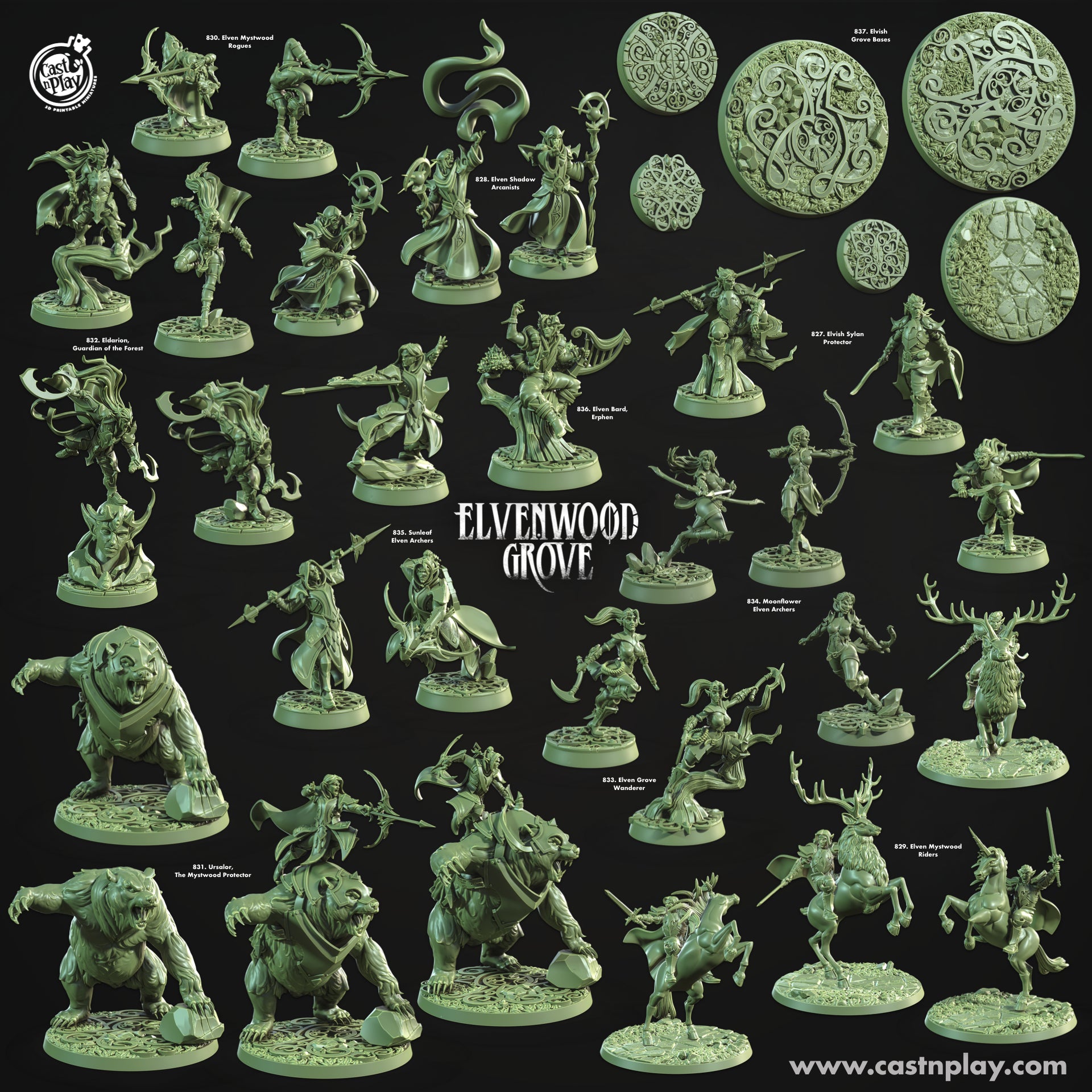 Elvish Sylan Protector - Elvenwood Grove - Cast n Play