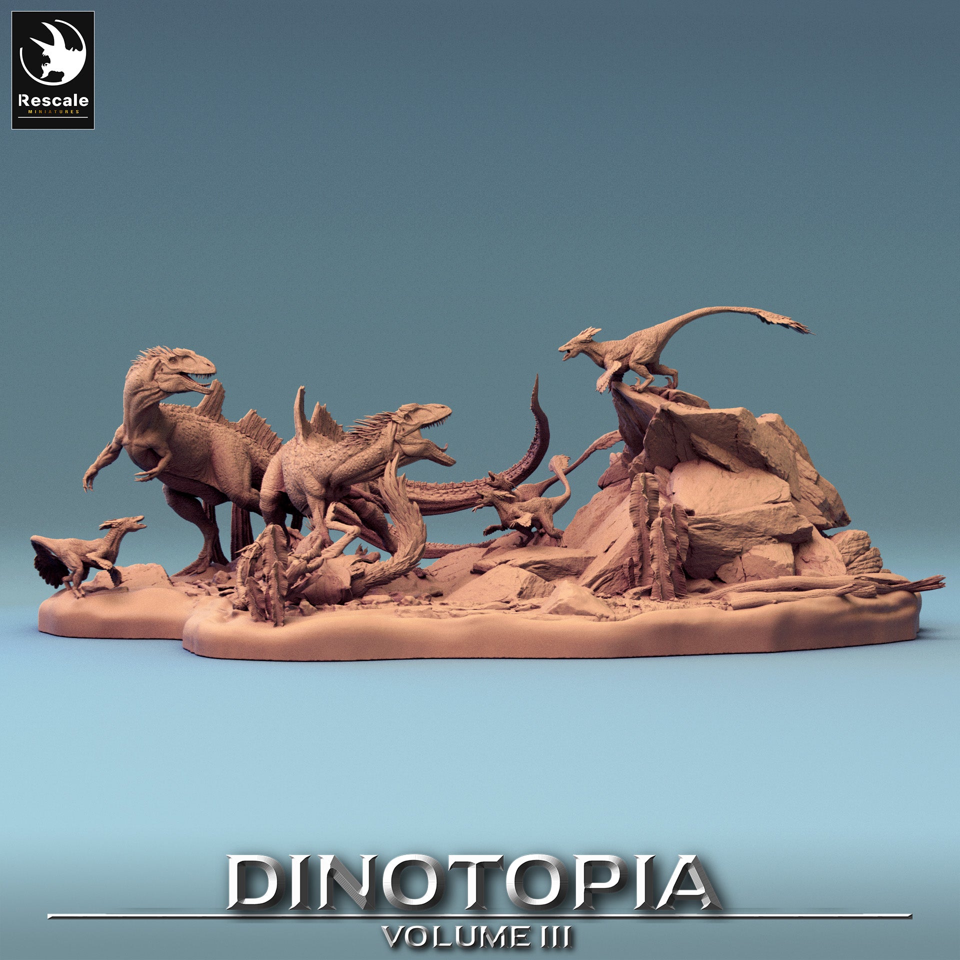 Diorama - de la série Dinotopia III de Rescale Miniatures