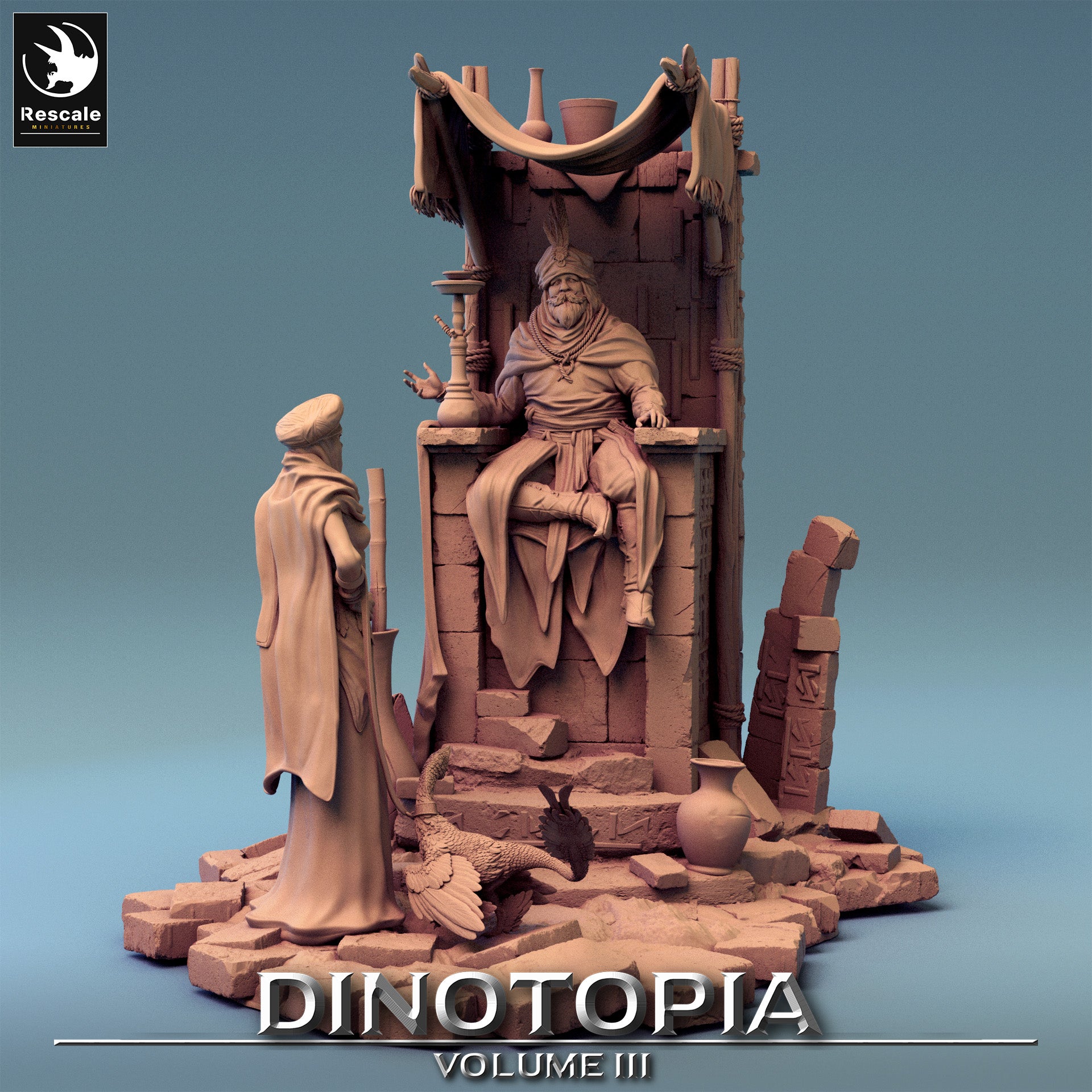 Diorama - de la série Dinotopia III de Rescale Miniatures