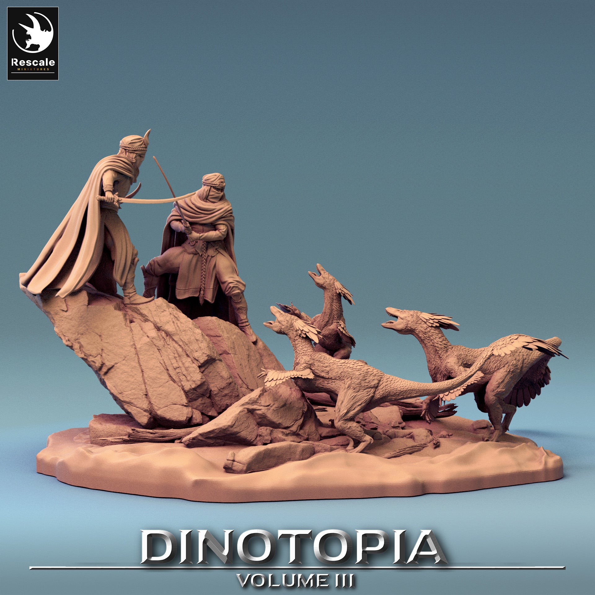 Diorama - de la série Dinotopia III de Rescale Miniatures