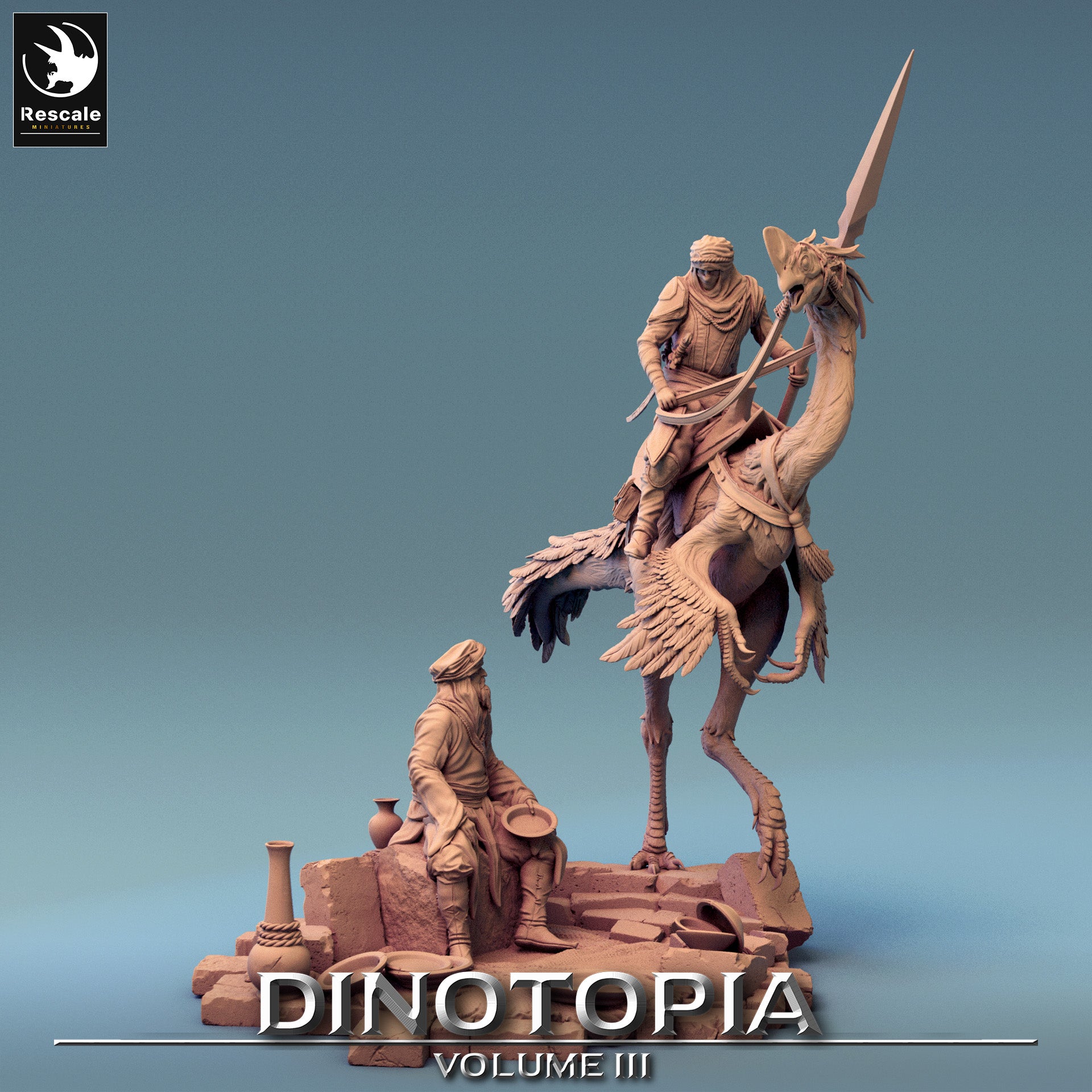 Diorama - de la série Dinotopia III de Rescale Miniatures