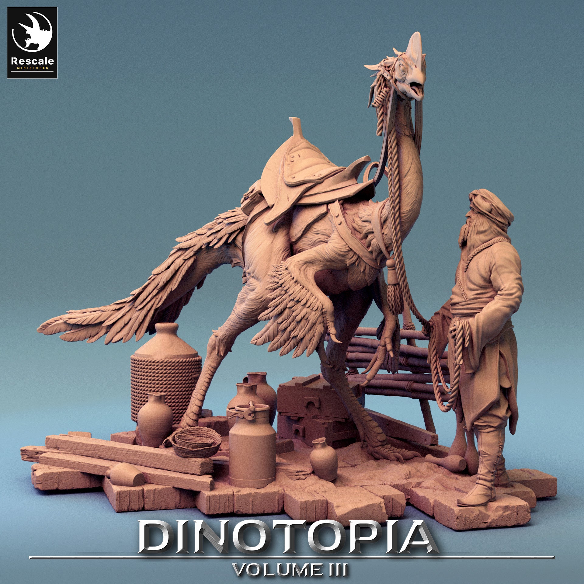 Diorama - de la série Dinotopia III de Rescale Miniatures