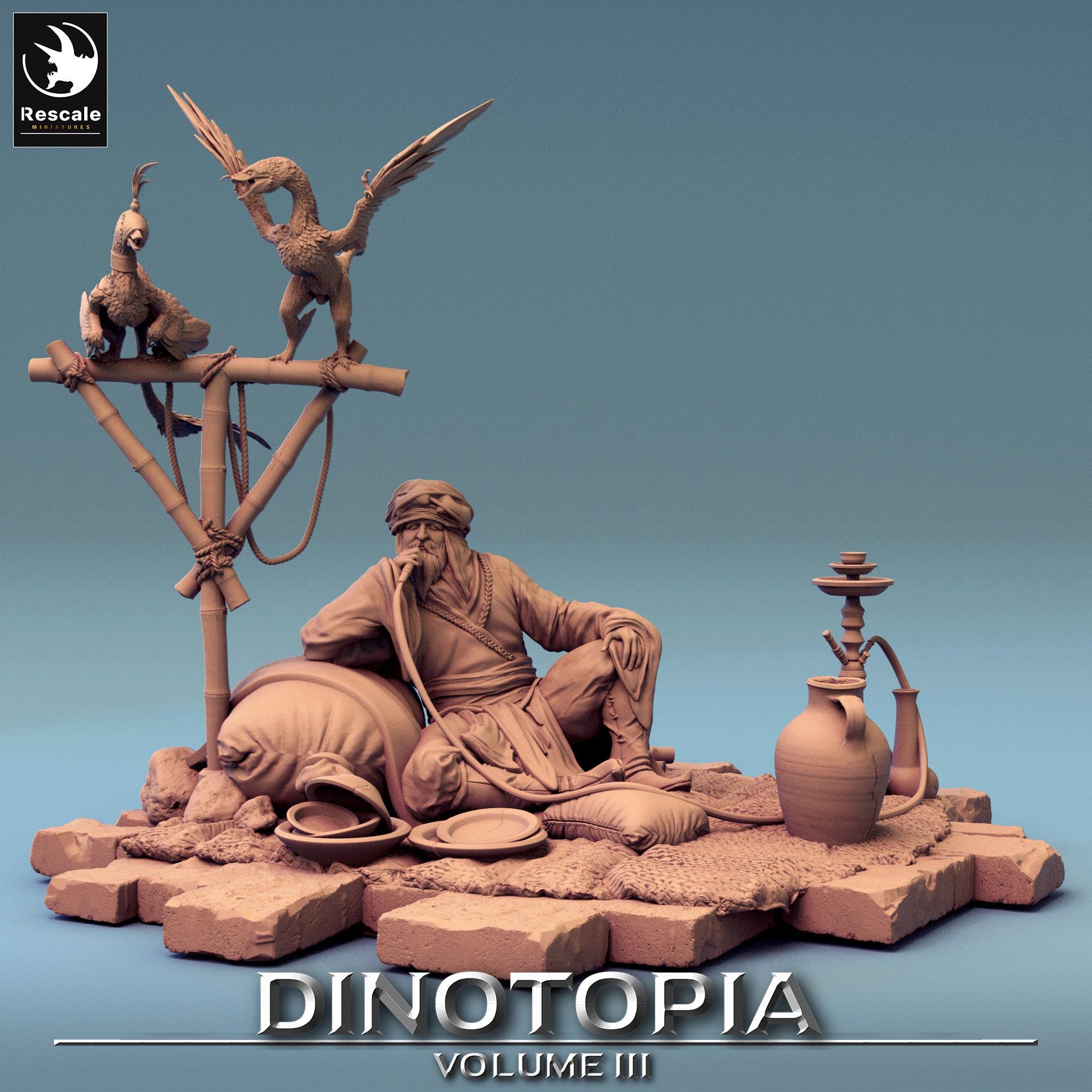 Diorama - de la série Dinotopia III de Rescale Miniatures