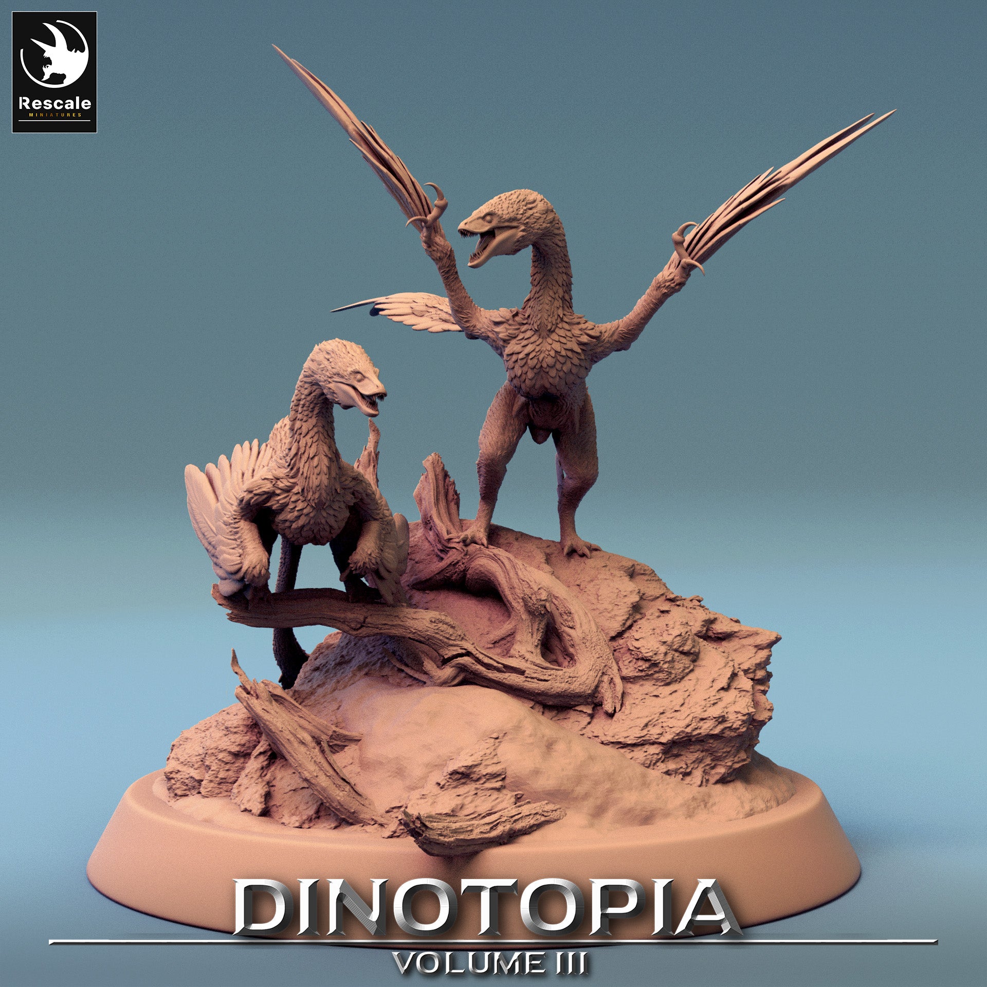 Microraptor - aus der Reihe Dinotopia III von Rescale Miniatures