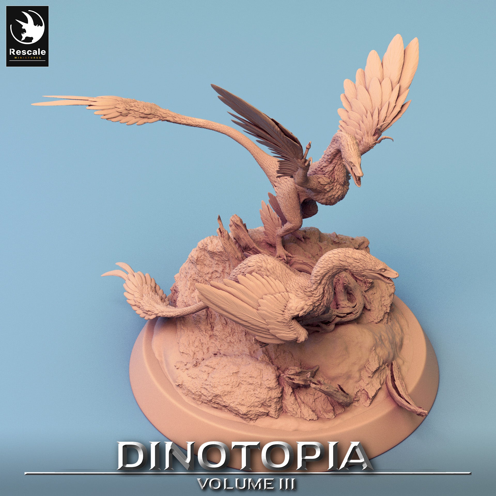 Microraptor - aus der Reihe Dinotopia III von Rescale Miniatures