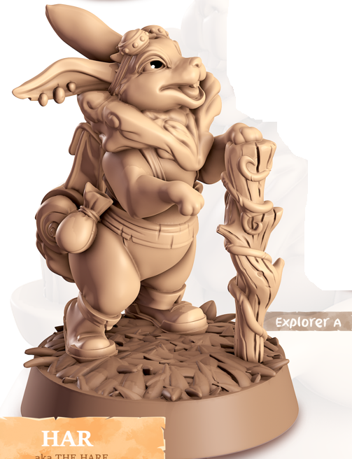 Hare - Burrowers - Har - Animal Companions by Cornelia - Cast n Play