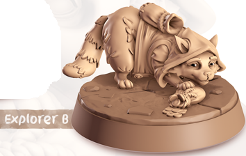 Raccoon - Burrowers - Rakoun - Animal Companions by Cornelia - Cast n Play