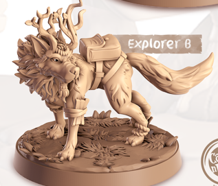 Wolf - Polar - Gof - Animal Companions by Cornelia - Cast n Play