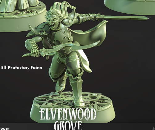 Elvish Sylan Protector - Elvenwood Grove - Cast n Play