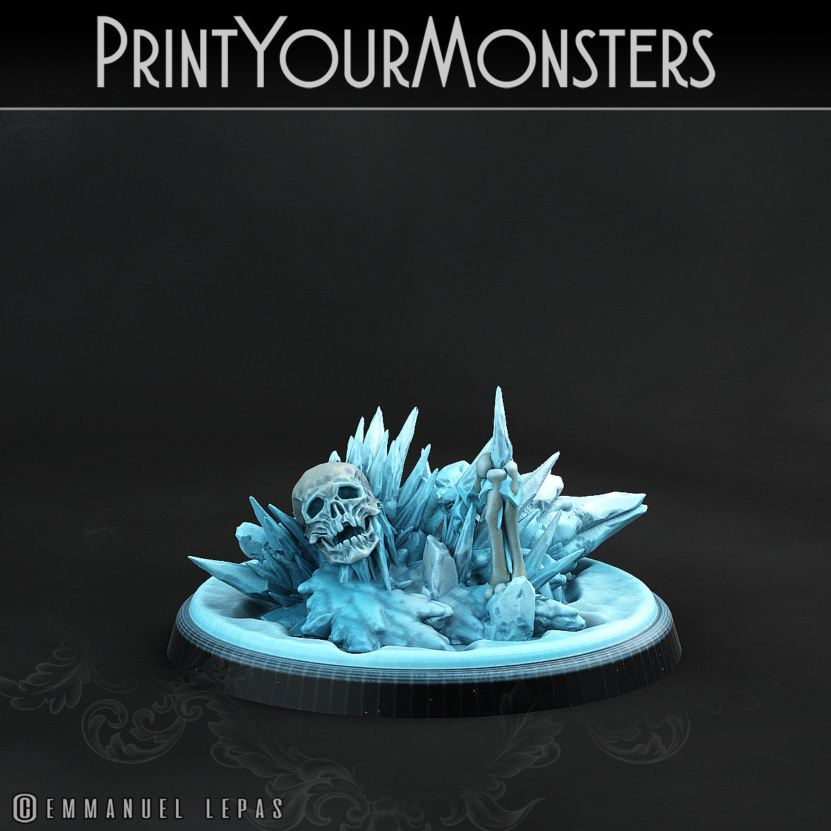 Ice Skeleton - aus der Reihe Frost Pack von Print Your Monsters