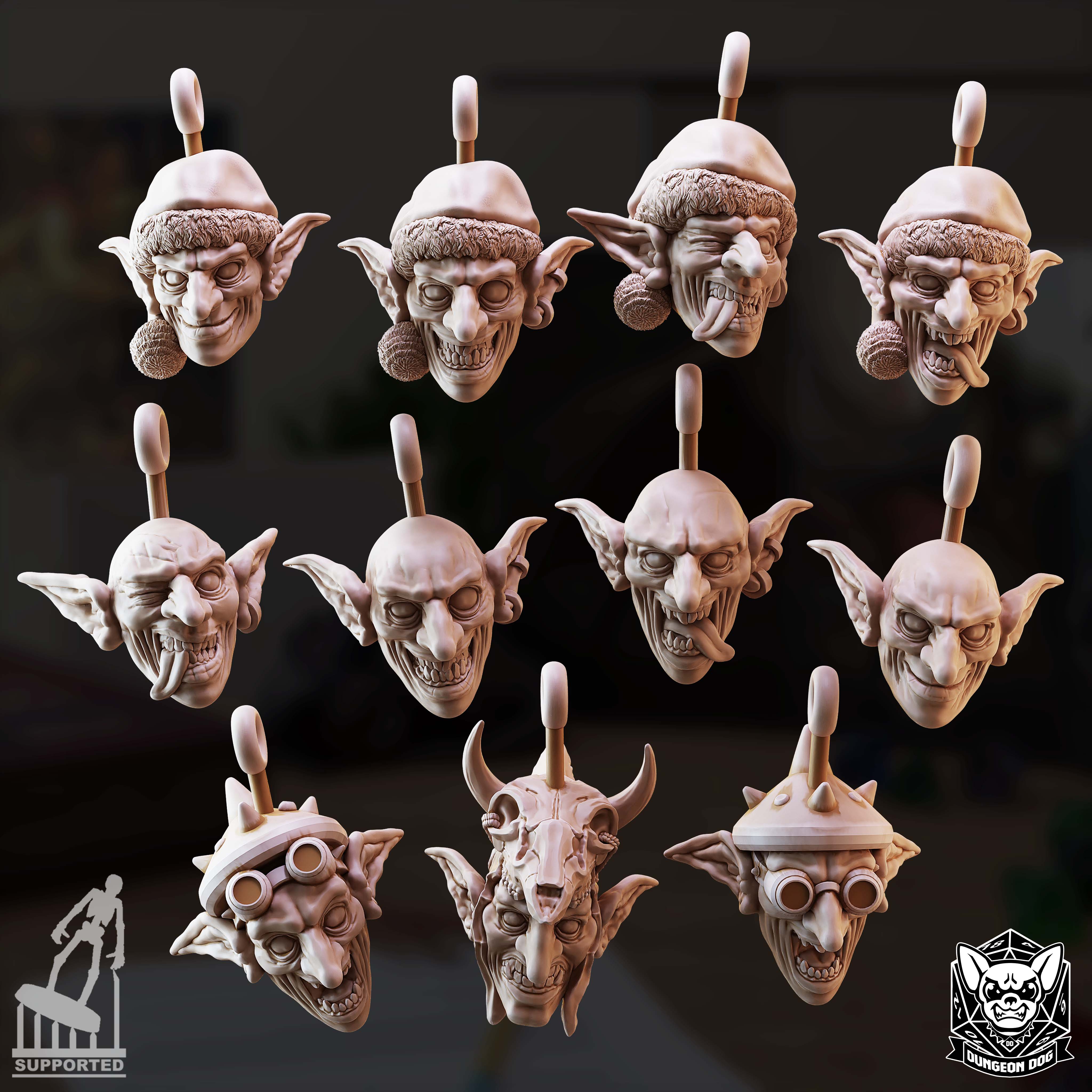 Xmas Goblinheads - von Dungeon Dog