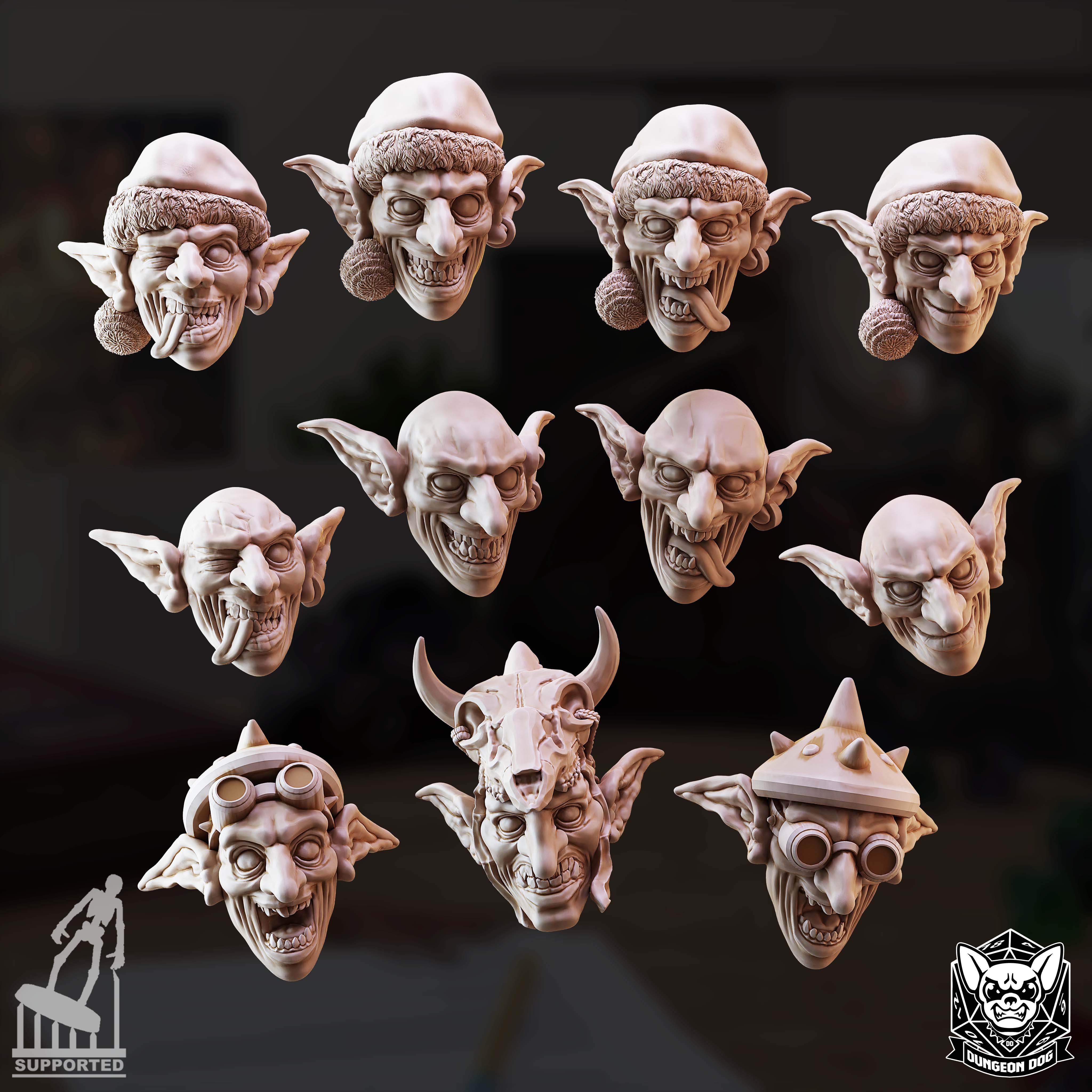 Xmas Goblinheads - von Dungeon Dog