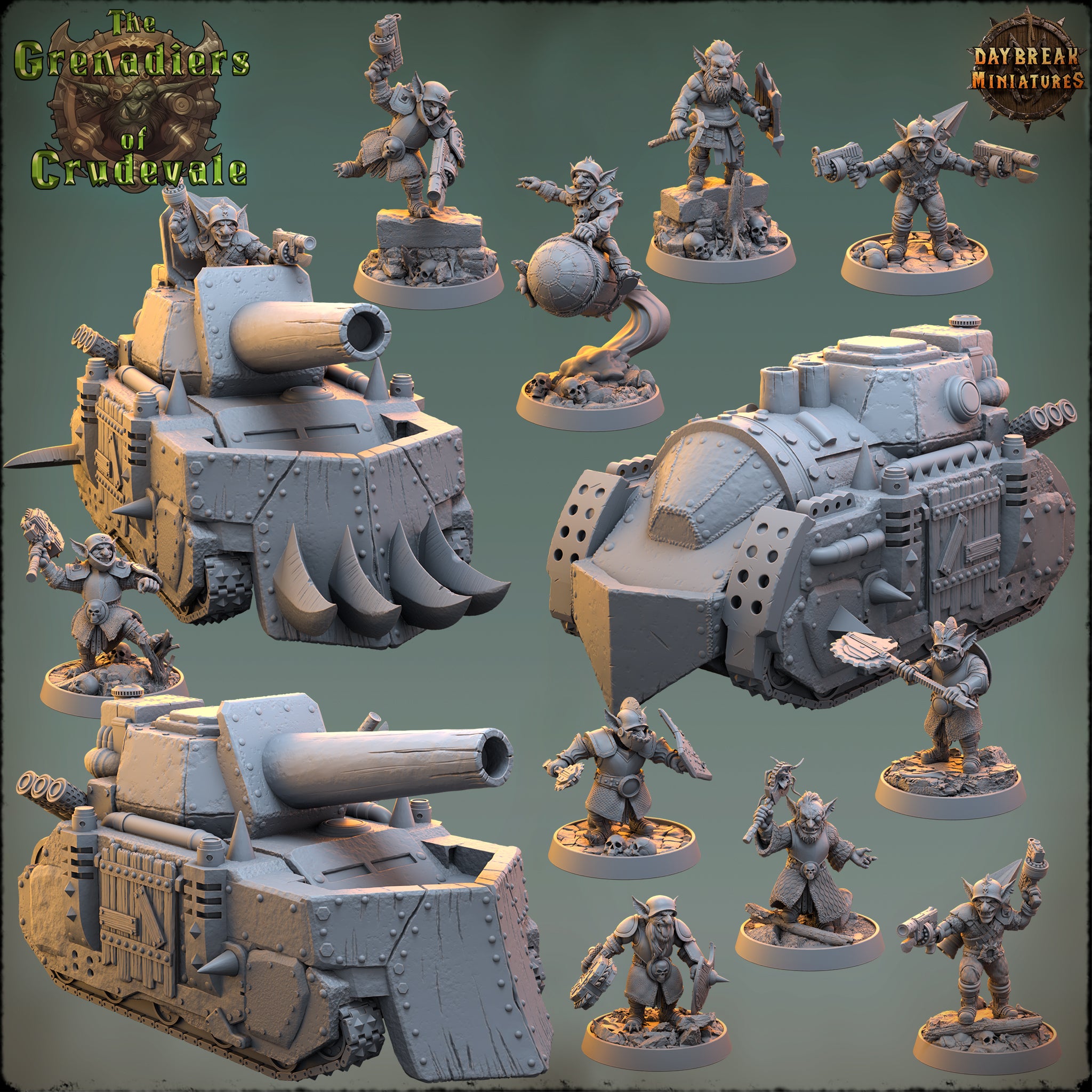 Goblins - aus der Reihe The Grenadiers of Crudevale von Daybreak Miniatures