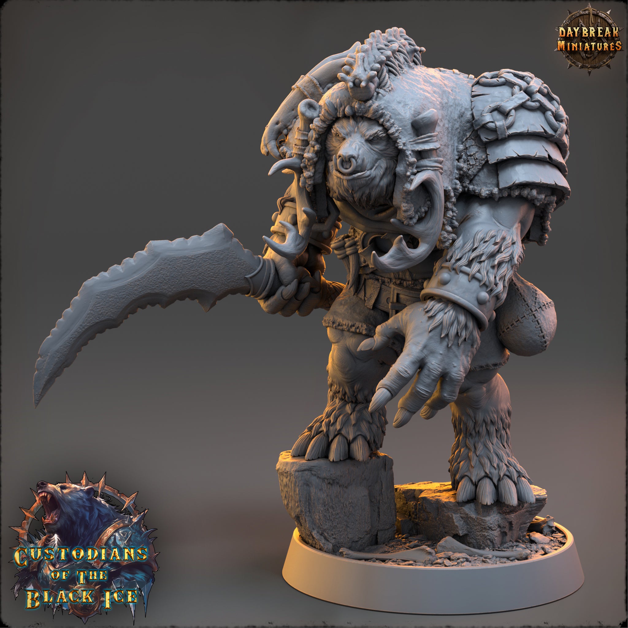 Bear People - aus der Reihe Custodians of The Black Ice von Daybreak Miniatures