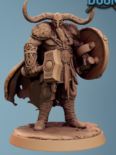 Vargir Rider - aus der Reihe Frostborne Doom von Rescale Miniatures