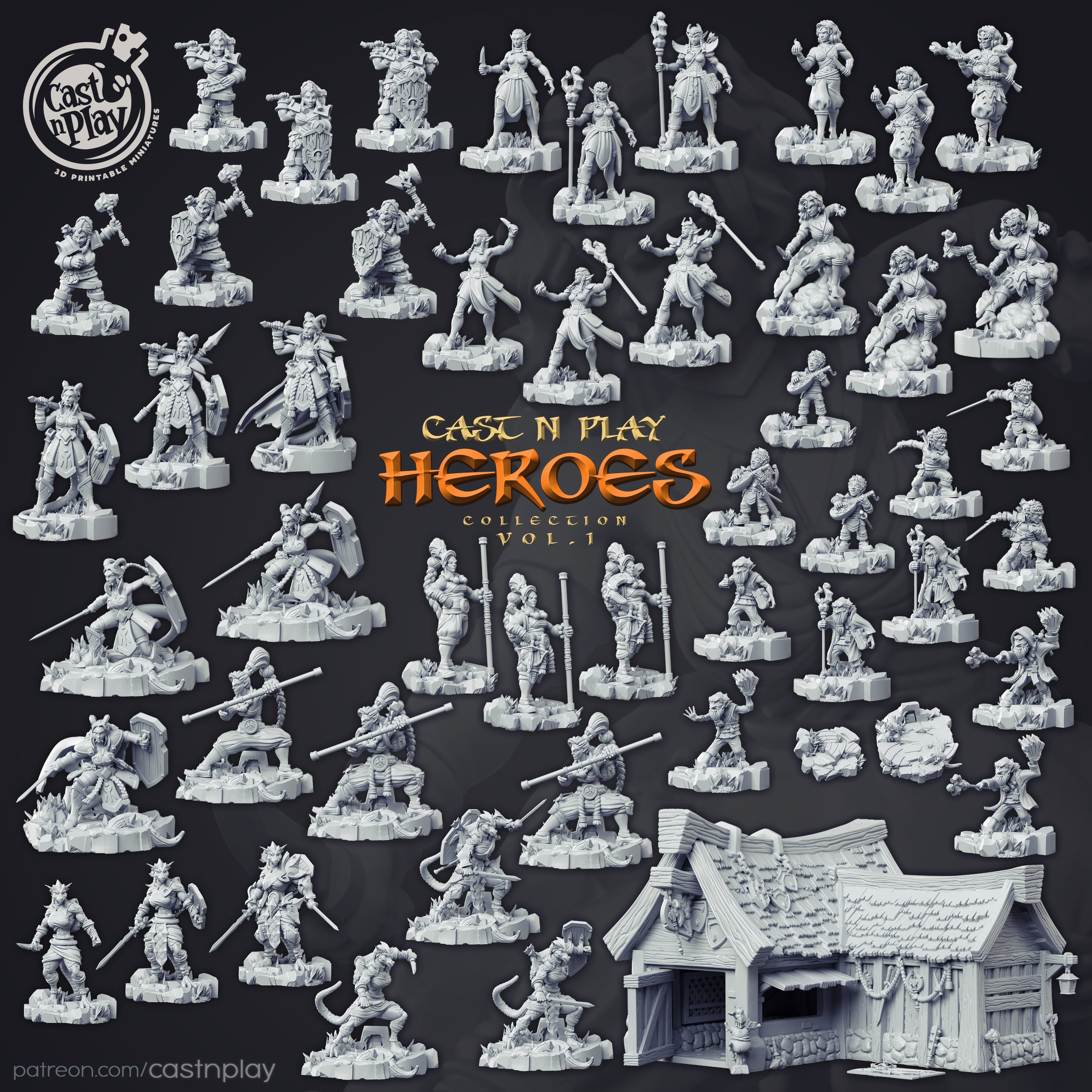 Zorseth the Fighter - aus der Reihe Heroes von Cast n Play