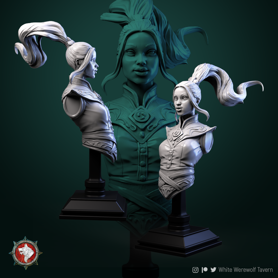 Air Master - Bust aus der Reihe 4 Elements von White Werewolf Tavern