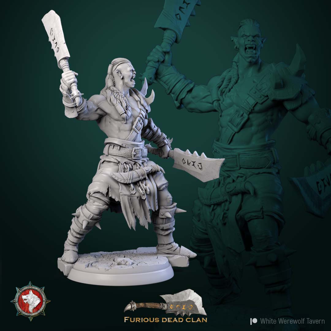 Orc Warrior - aus der Reihe Furious Dead Clan von White Werewolf Tavern