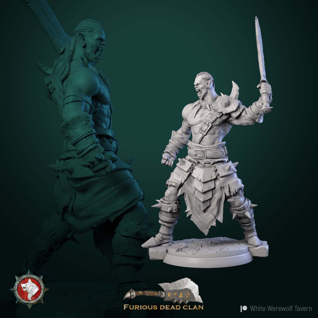 Orc Warrior - aus der Reihe Furious Dead Clan von White Werewolf Tavern