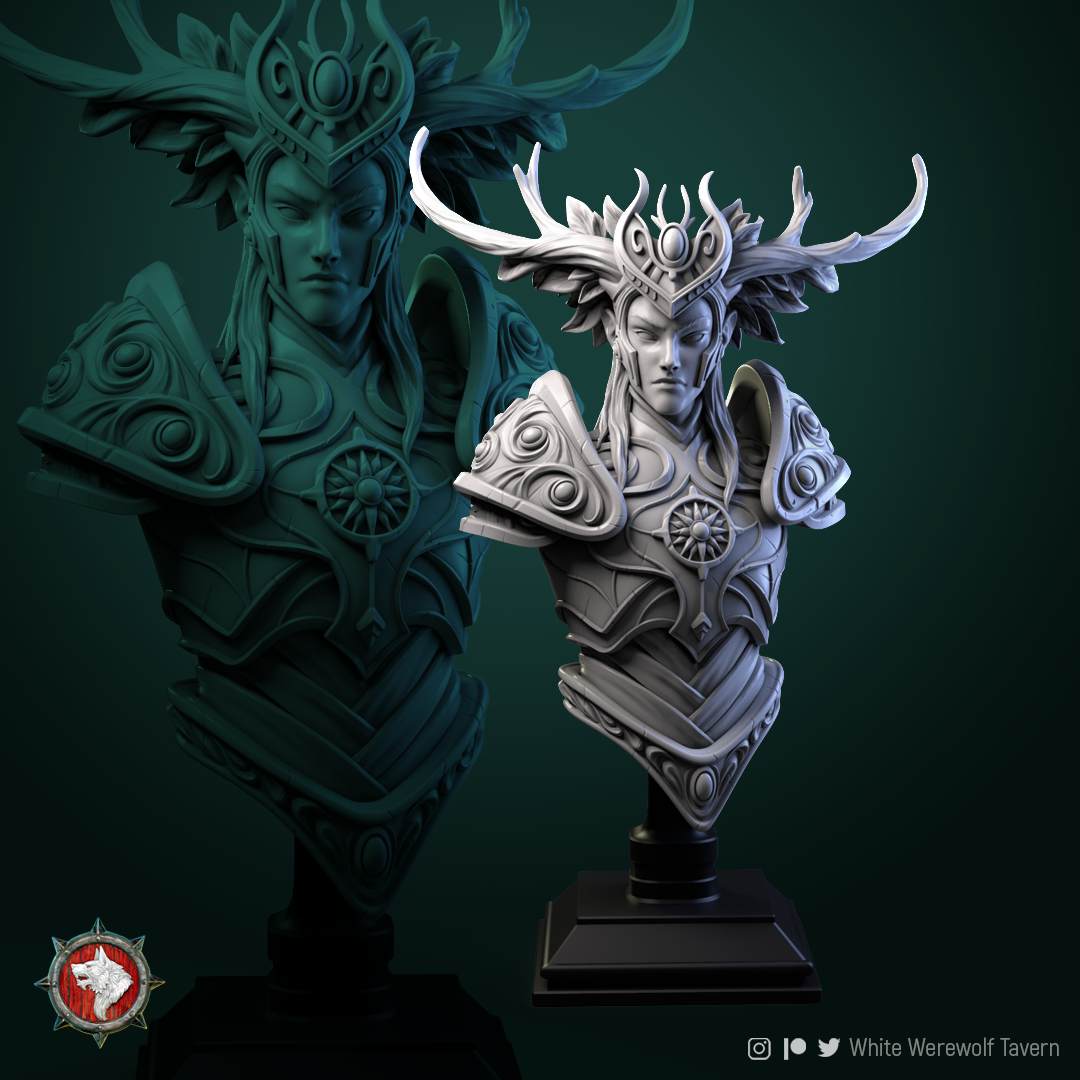 Tarniel - Bust aus der Reihe Elven Veil von White Werewolf Tavern