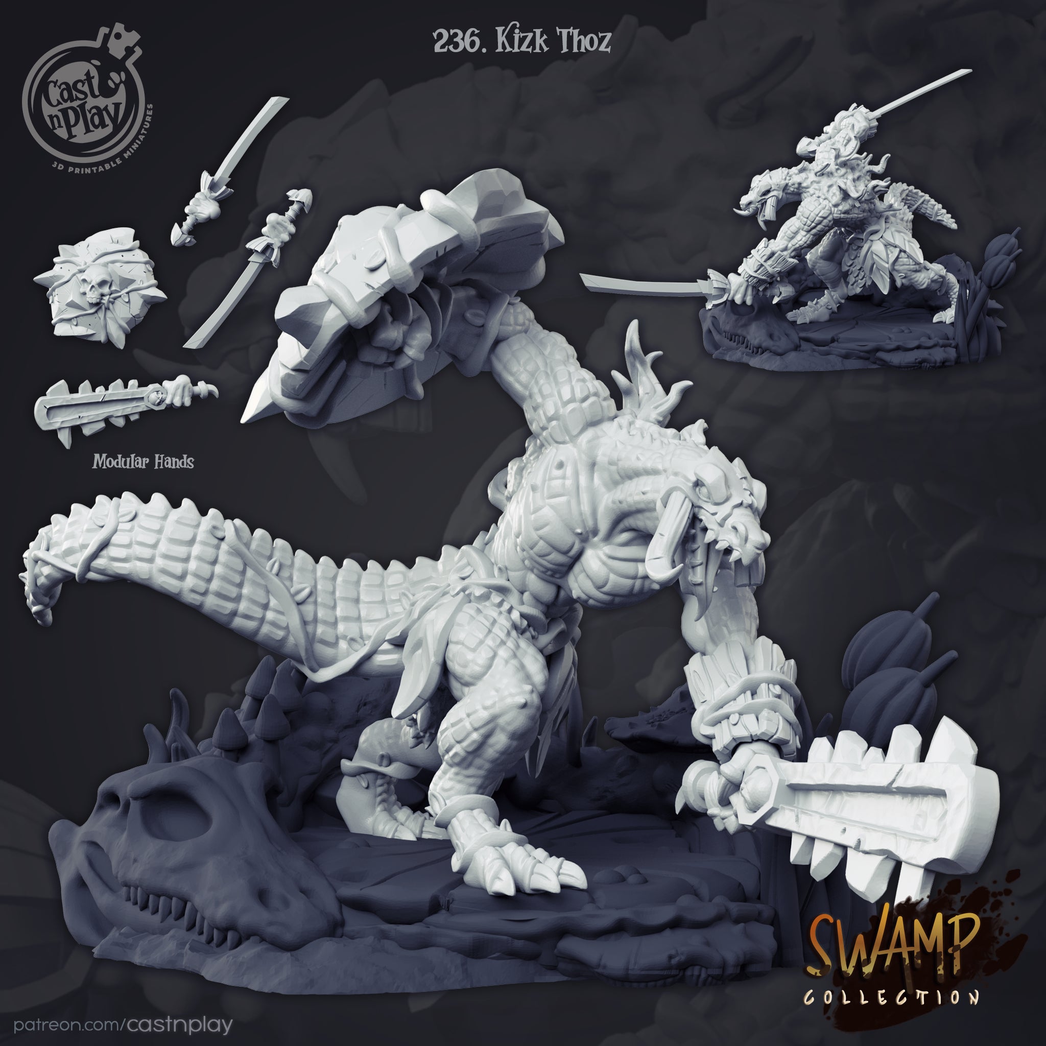 Kizk- Thoz - from the Swamp Collection series by Cast n Play