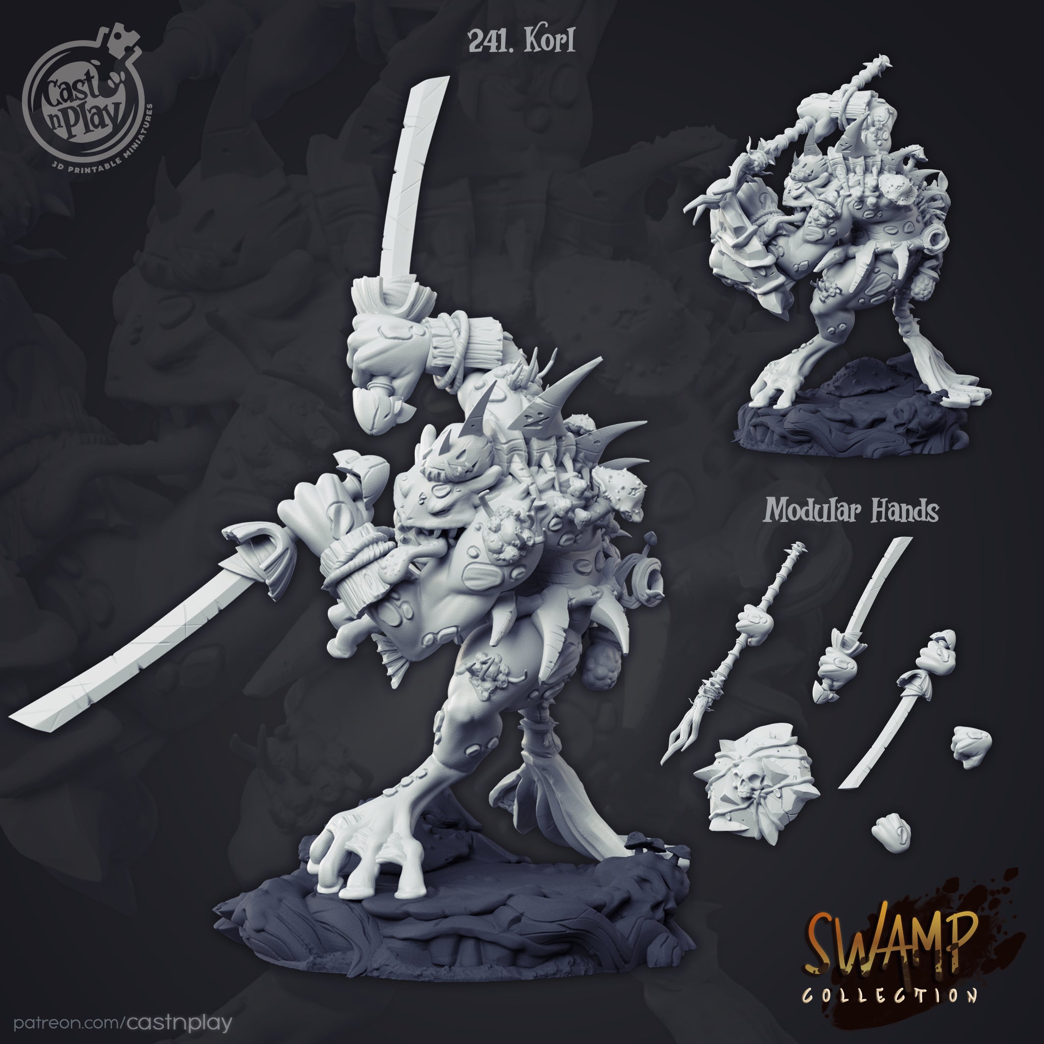 Korl - de la série Swamp Collection de Cast n Play