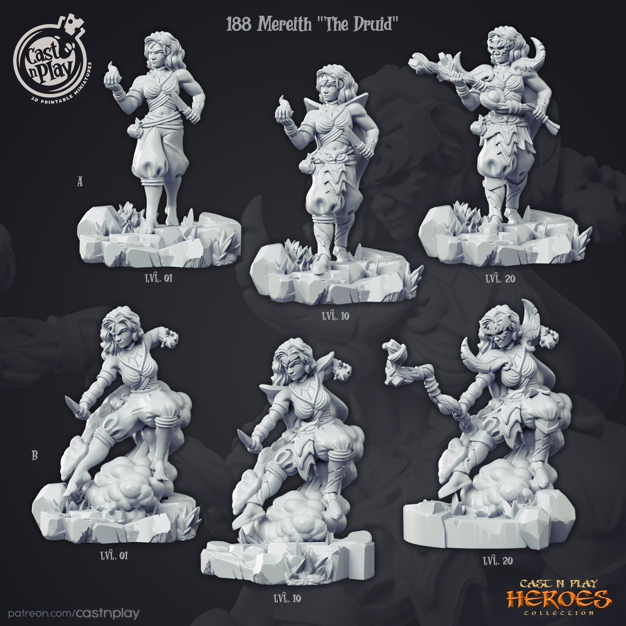 Mereith the Druid - Heroes Collections 1 - Cast n Play