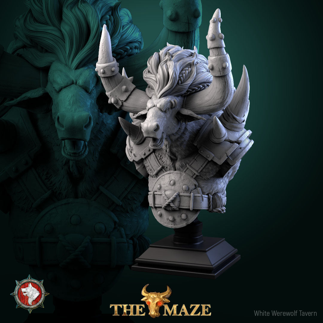 Minotaur - Bust aus der Reihe The Maze von White Werewolf Tavern