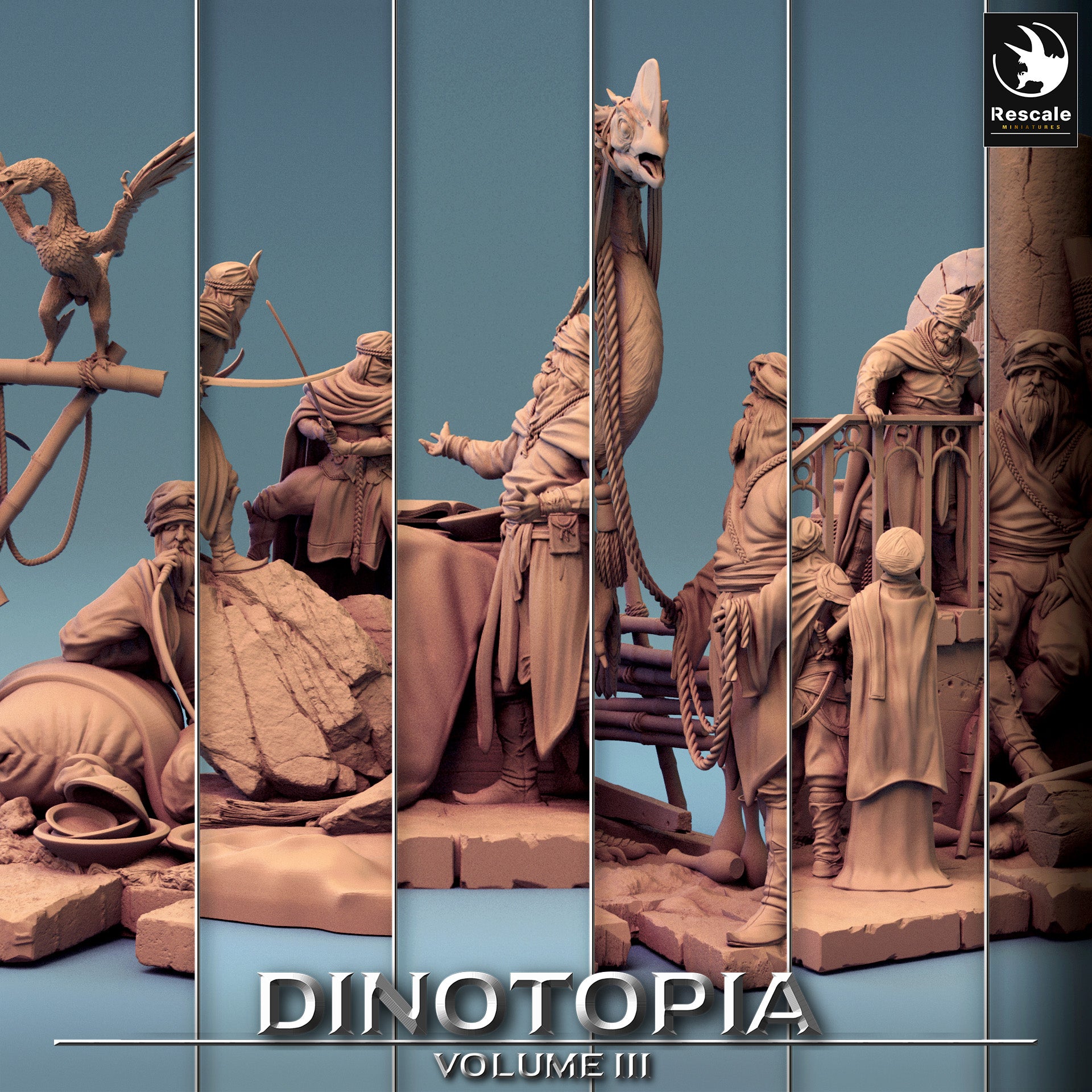 Diorama - de la série Dinotopia III de Rescale Miniatures