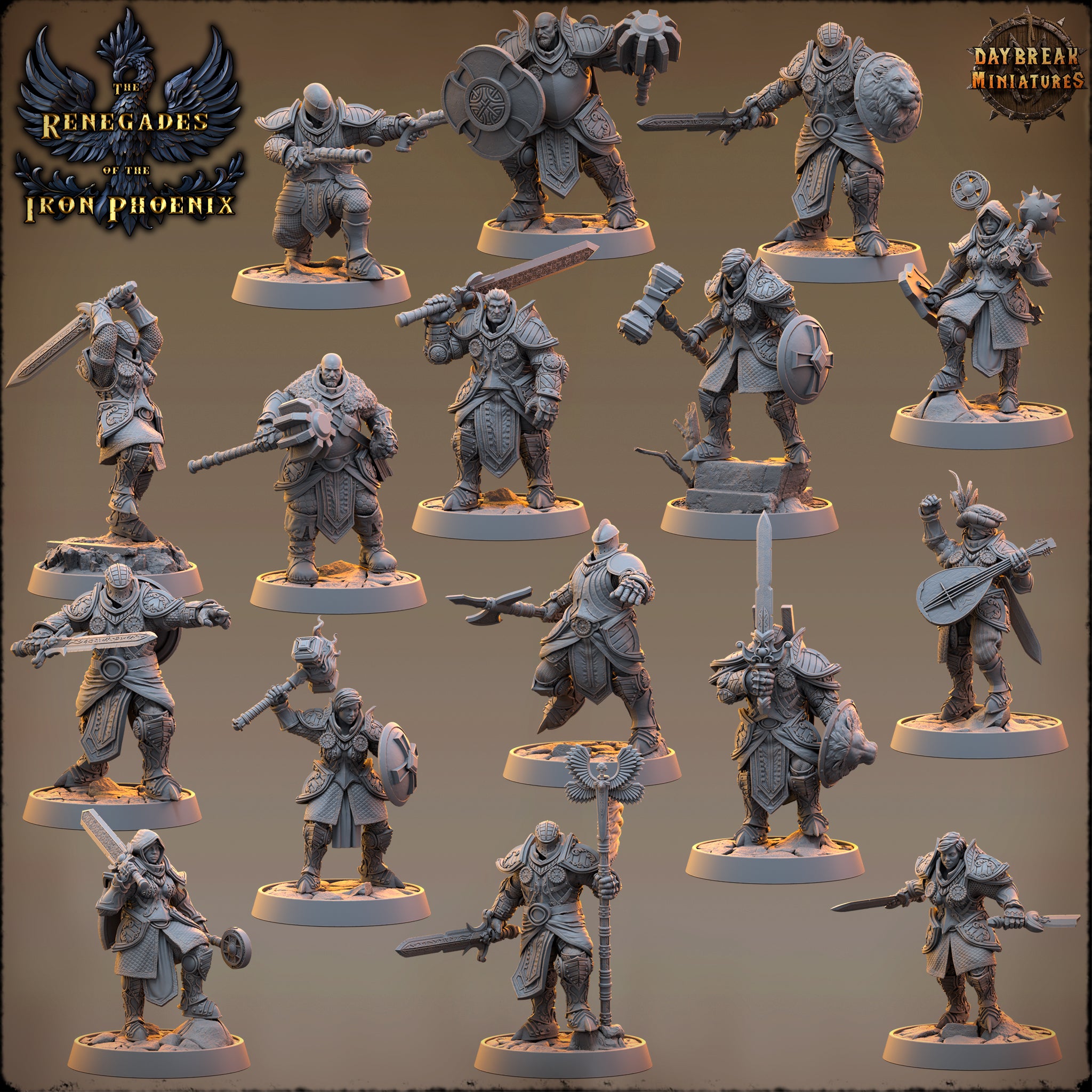 Paladin - aus der Reihe The Renegades of the Iron Phoenix von Daybreak Miniatures