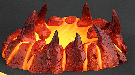 Infernal Magma Tentacles & Pool - Magma Pack - Print Your Monsters