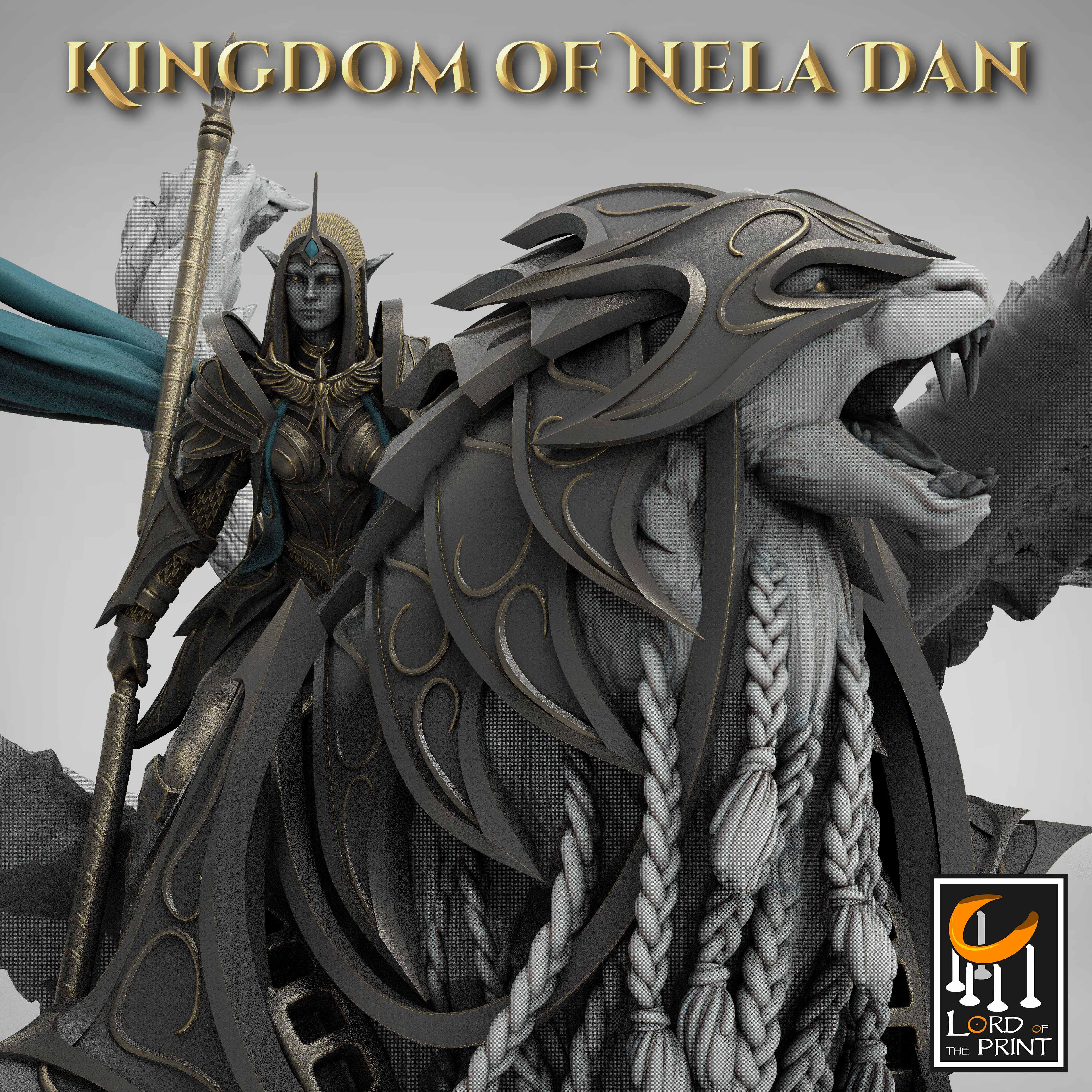 Protector Queen - aus der Reihe Kingdom of Nela Dan von Rescale Miniatures