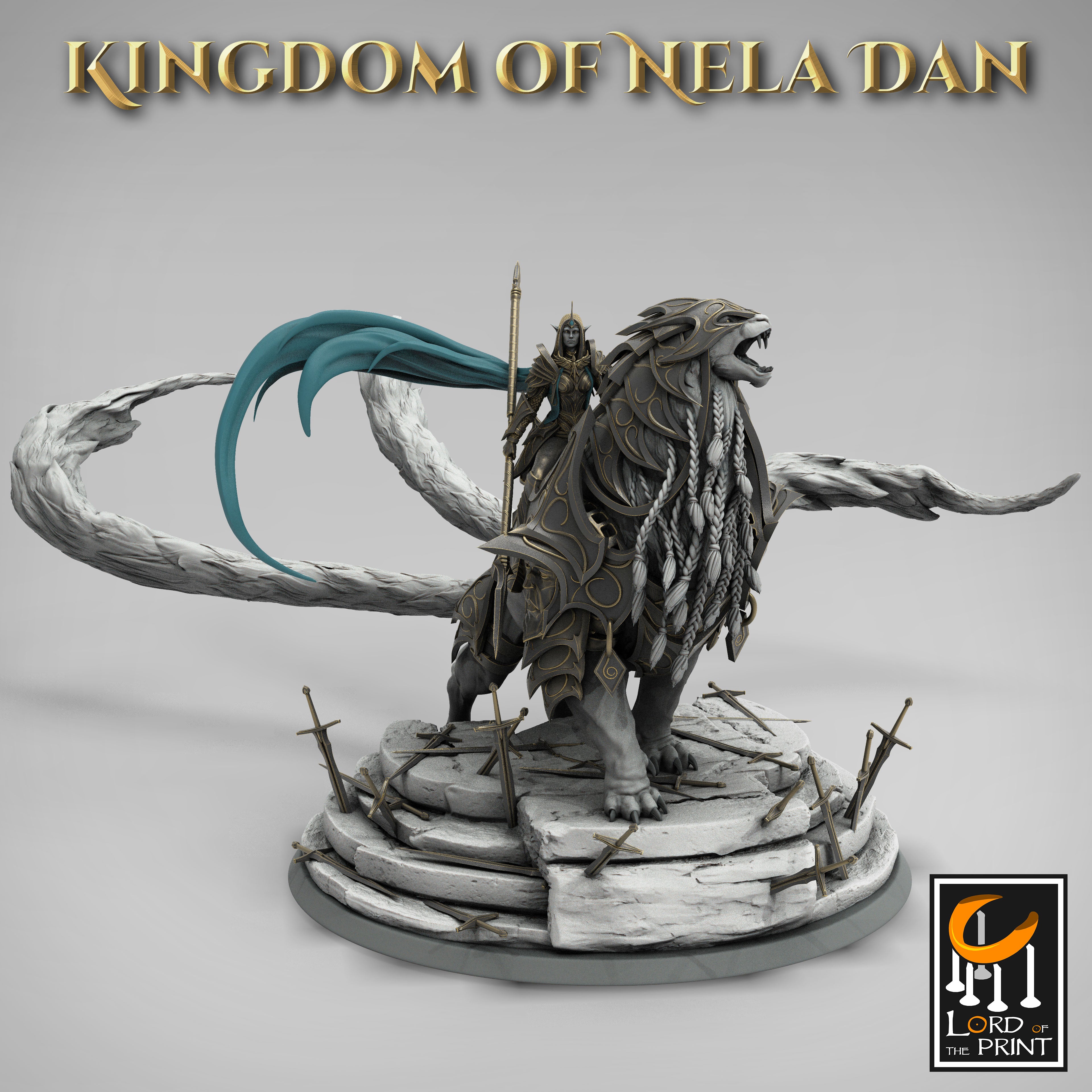 Protector Queen - aus der Reihe Kingdom of Nela Dan von Rescale Miniatures