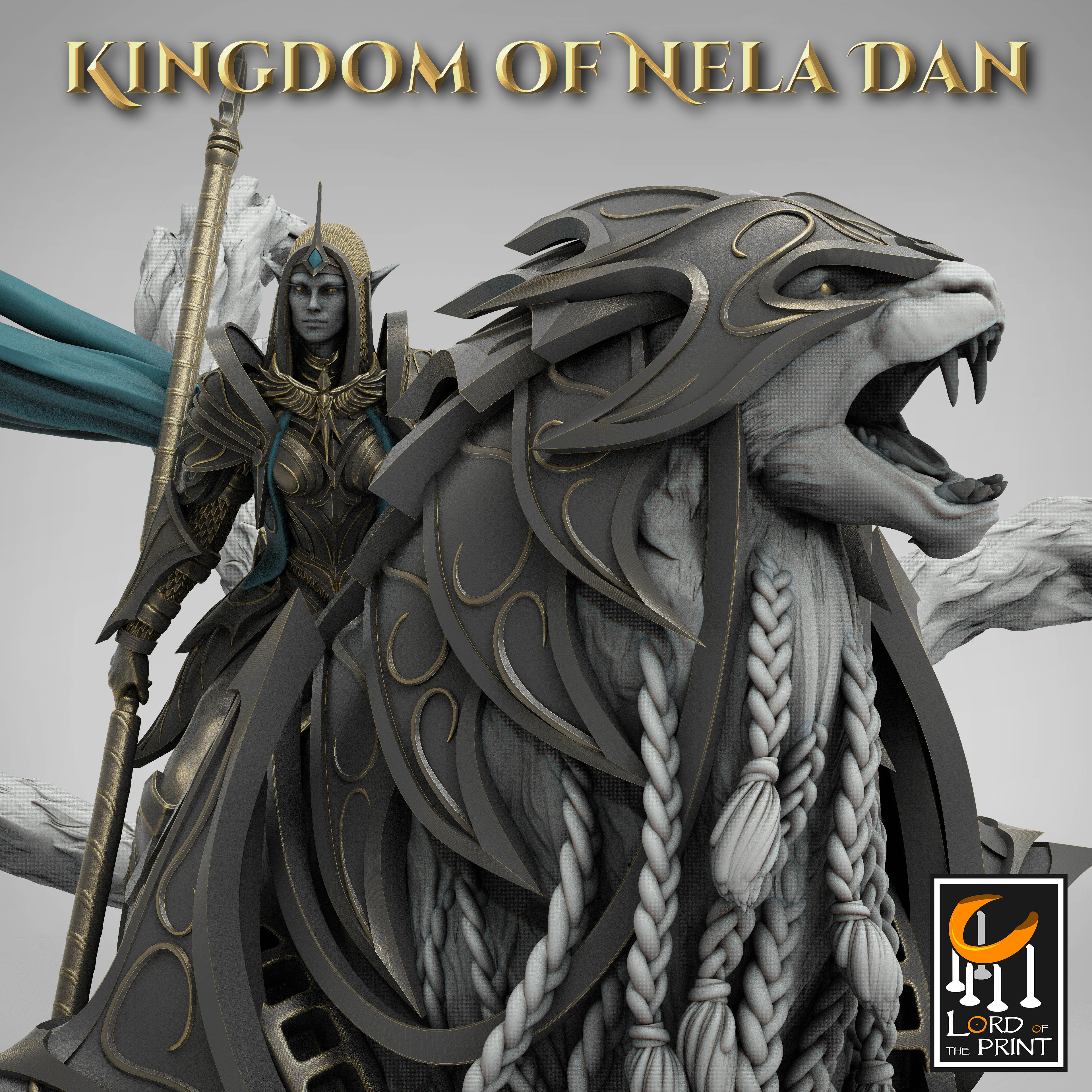 Protector Queen - aus der Reihe Kingdom of Nela Dan von Rescale Miniatures