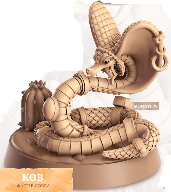 Cobra - Reptiles - Kob - Animal Companions by Cornelia - Cast n Play