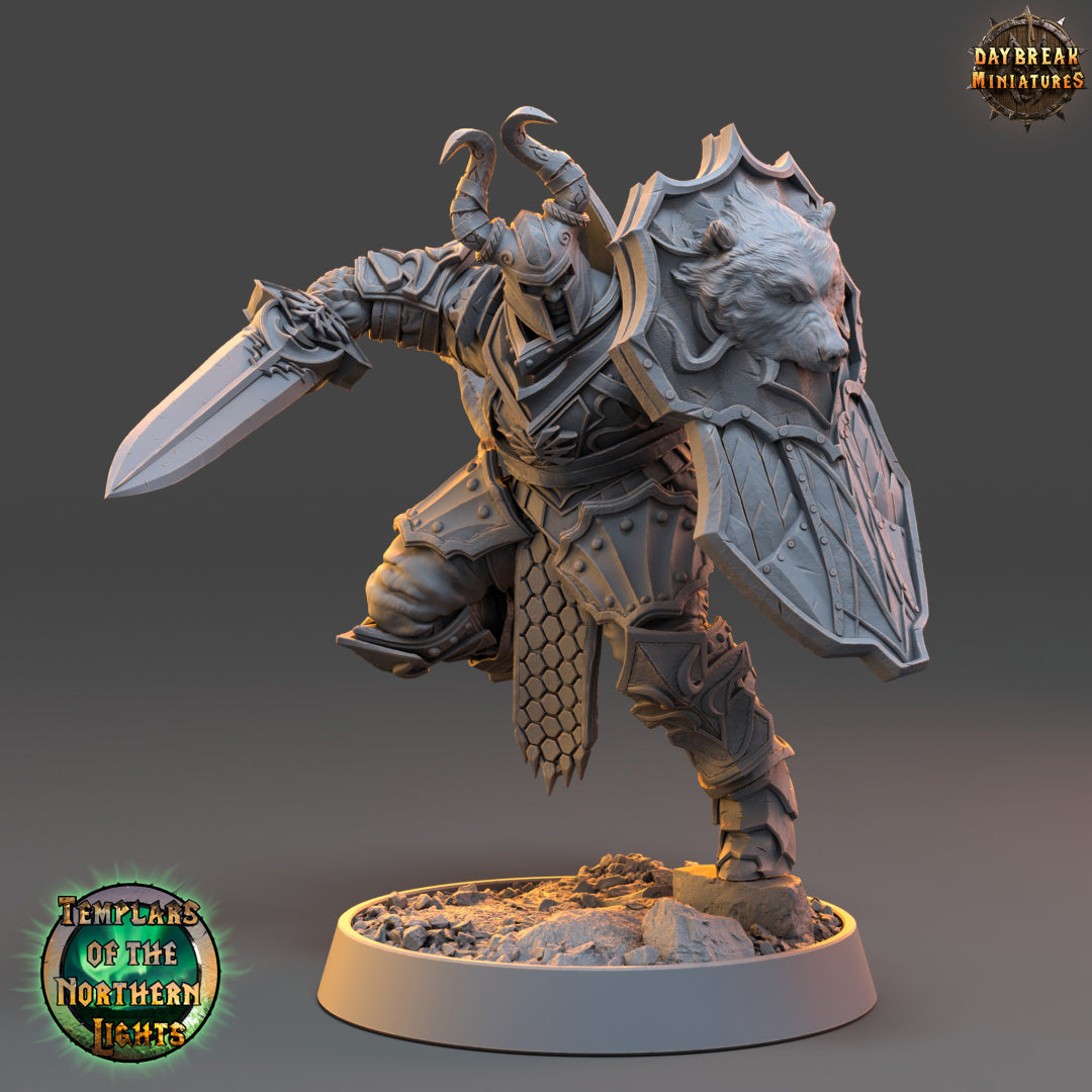Kämpfer - aus der Reihe Templars of the Northern Lights von Daybreak Miniatures