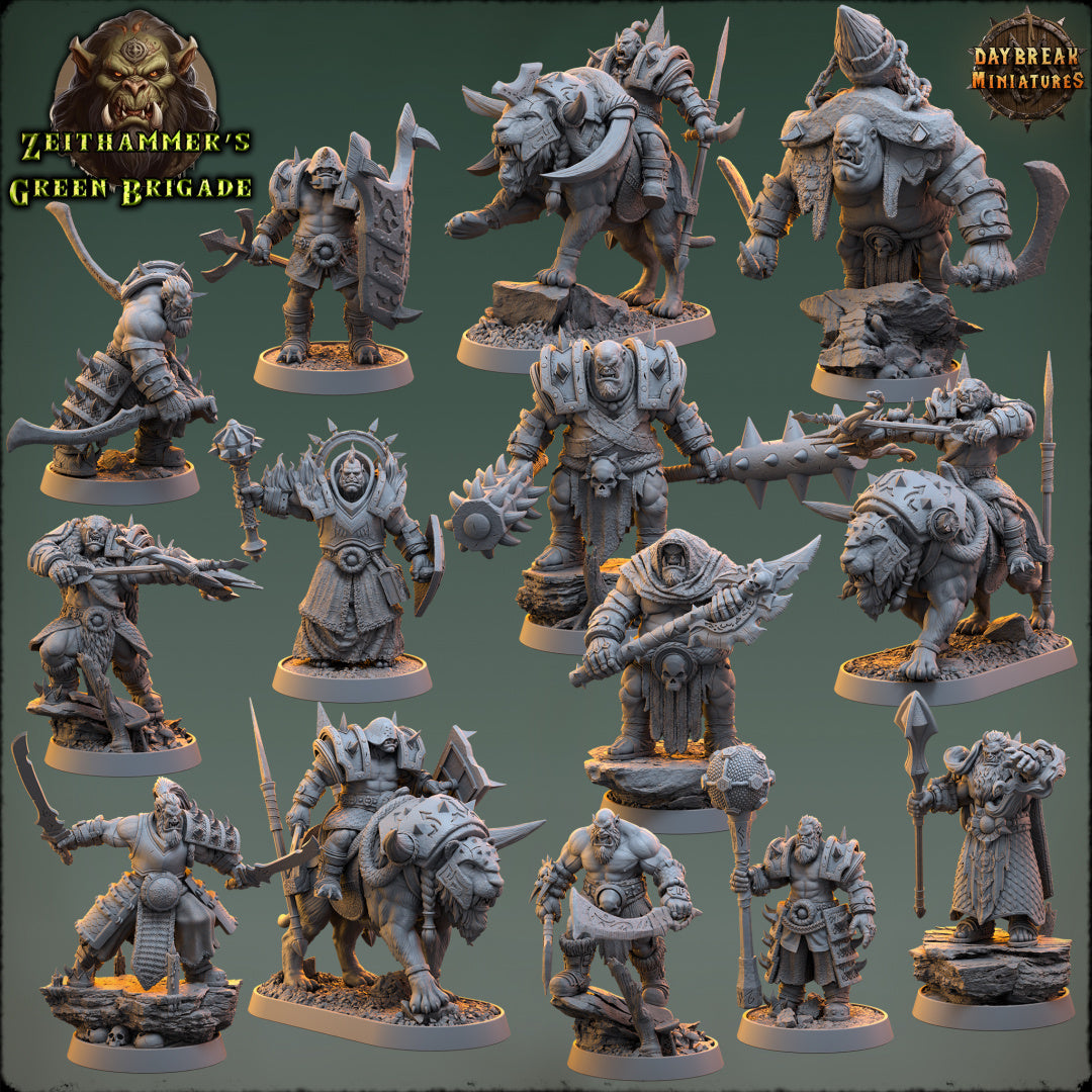 Orc - aus der Reihe Zeithammer’s Green Brigade von Daybreak Miniatures