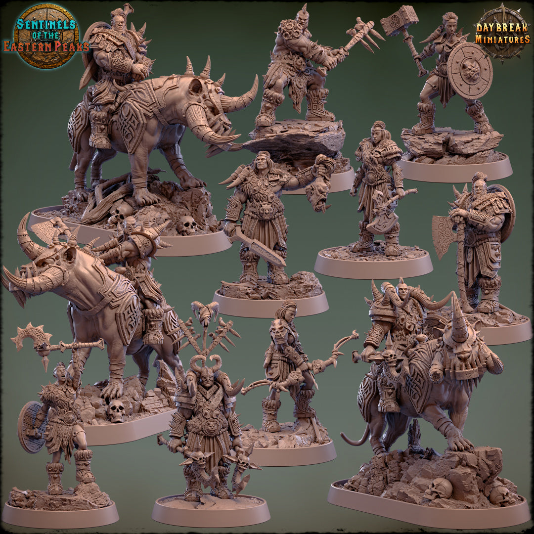 Barbarians - from the Sentinels of the Eastern Peaks series by Daybreak Miniatures