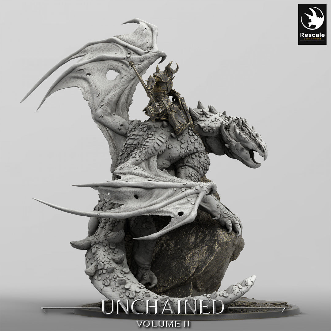 Perche de dragon volcanique - de la série Unchained II par Rescale Miniatures
