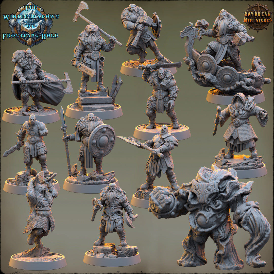 Barbaren Wikinger - aus der Reihe The Wintershadows of Frostfang Hold von Daybreak Miniatures
