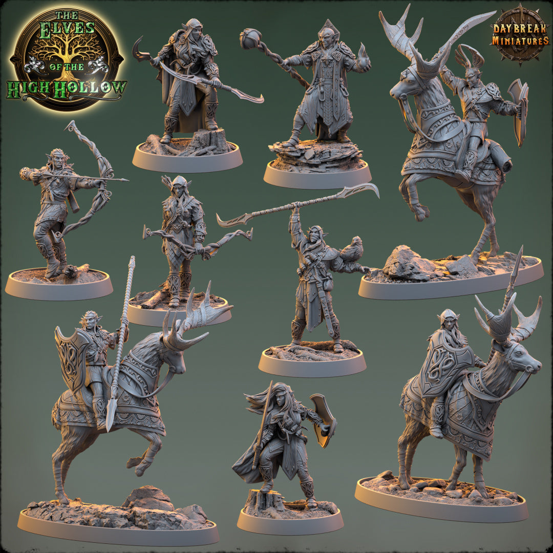 Elfen - aus der Reihe The Elves of the High Hollow von Daybreak Miniatures