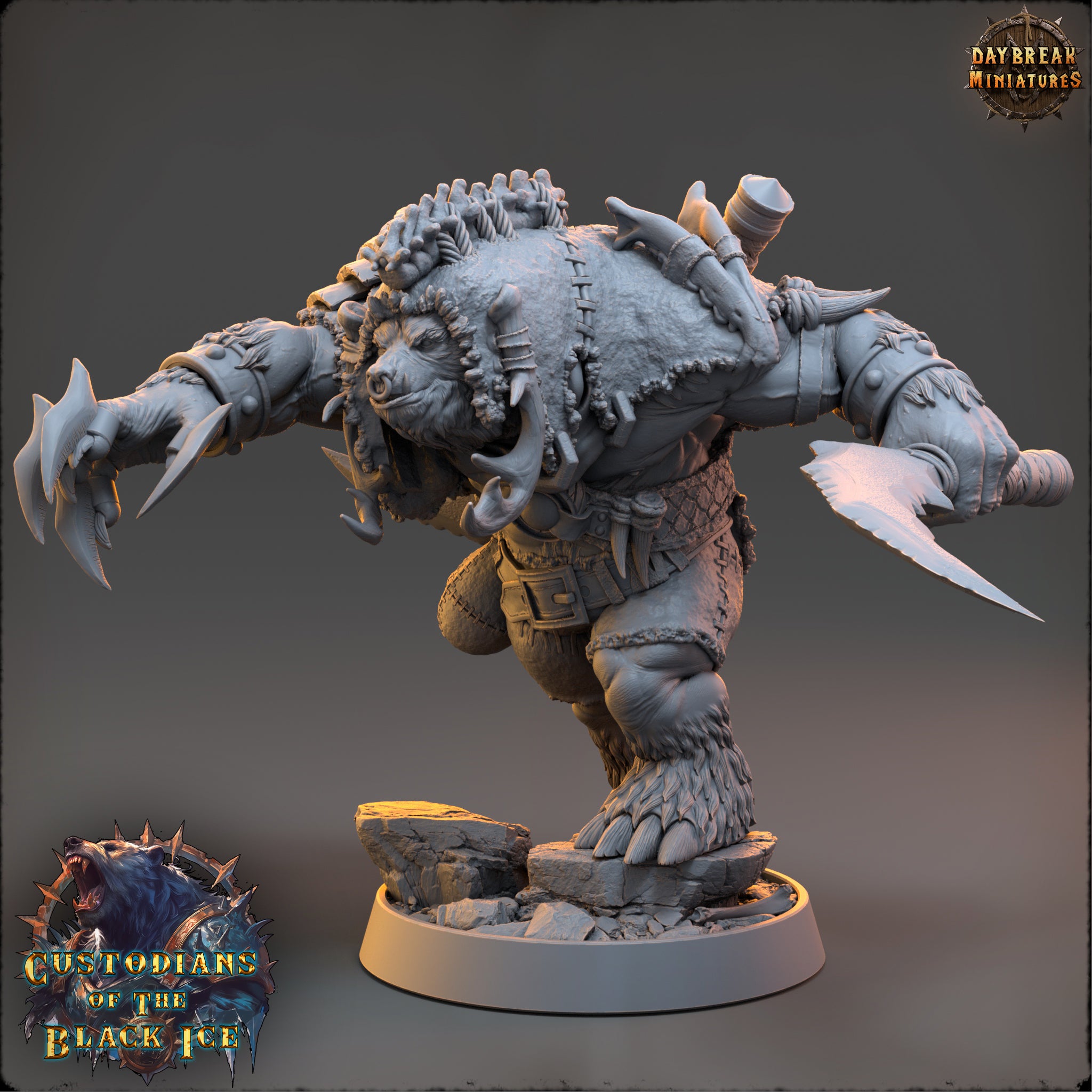 Bear People - aus der Reihe Custodians of The Black Ice von Daybreak Miniatures