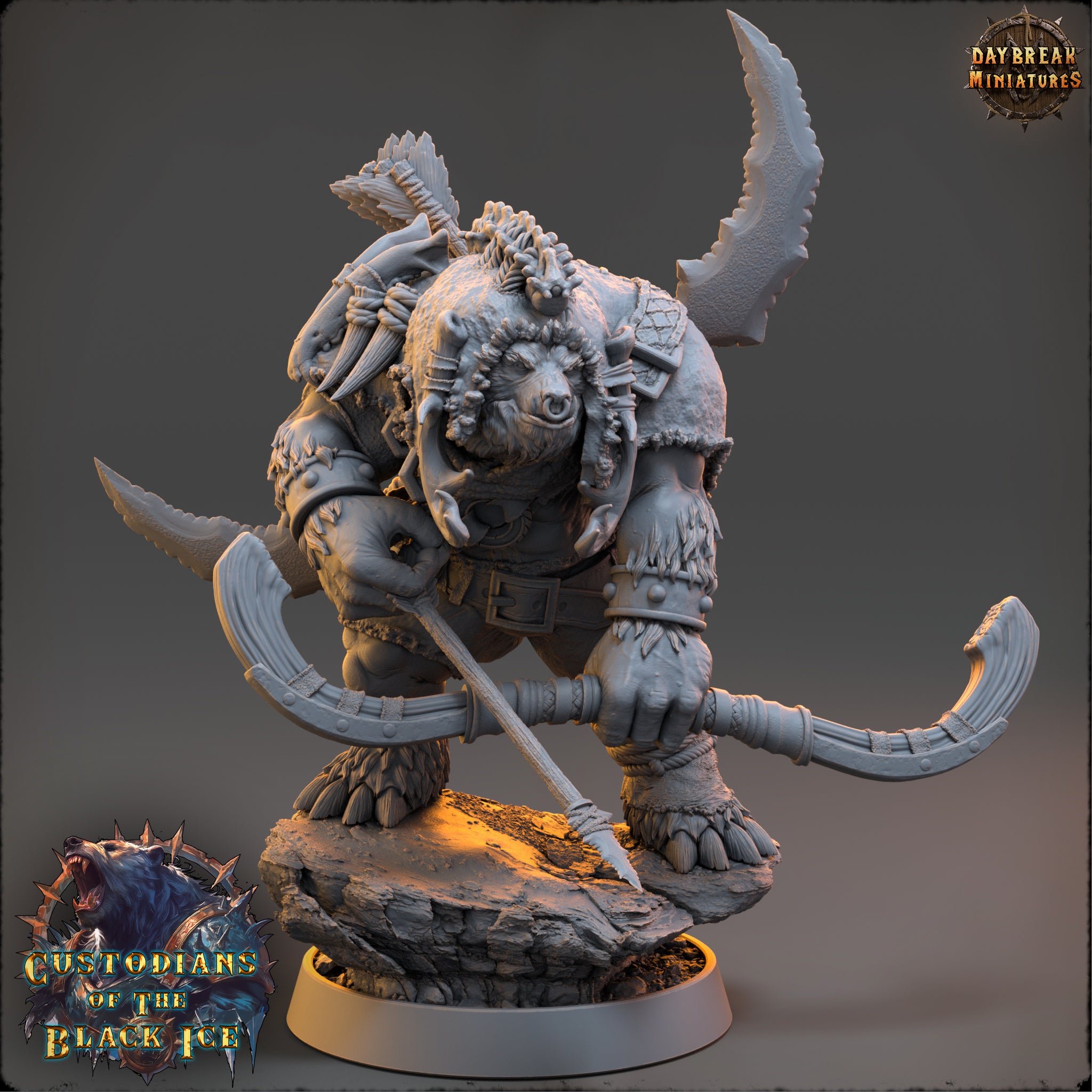 Bear People - aus der Reihe Custodians of The Black Ice von Daybreak Miniatures