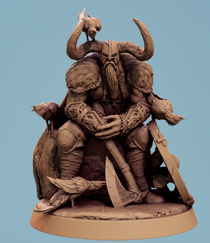 Vargir Rider - aus der Reihe Frostborne Doom von Rescale Miniatures